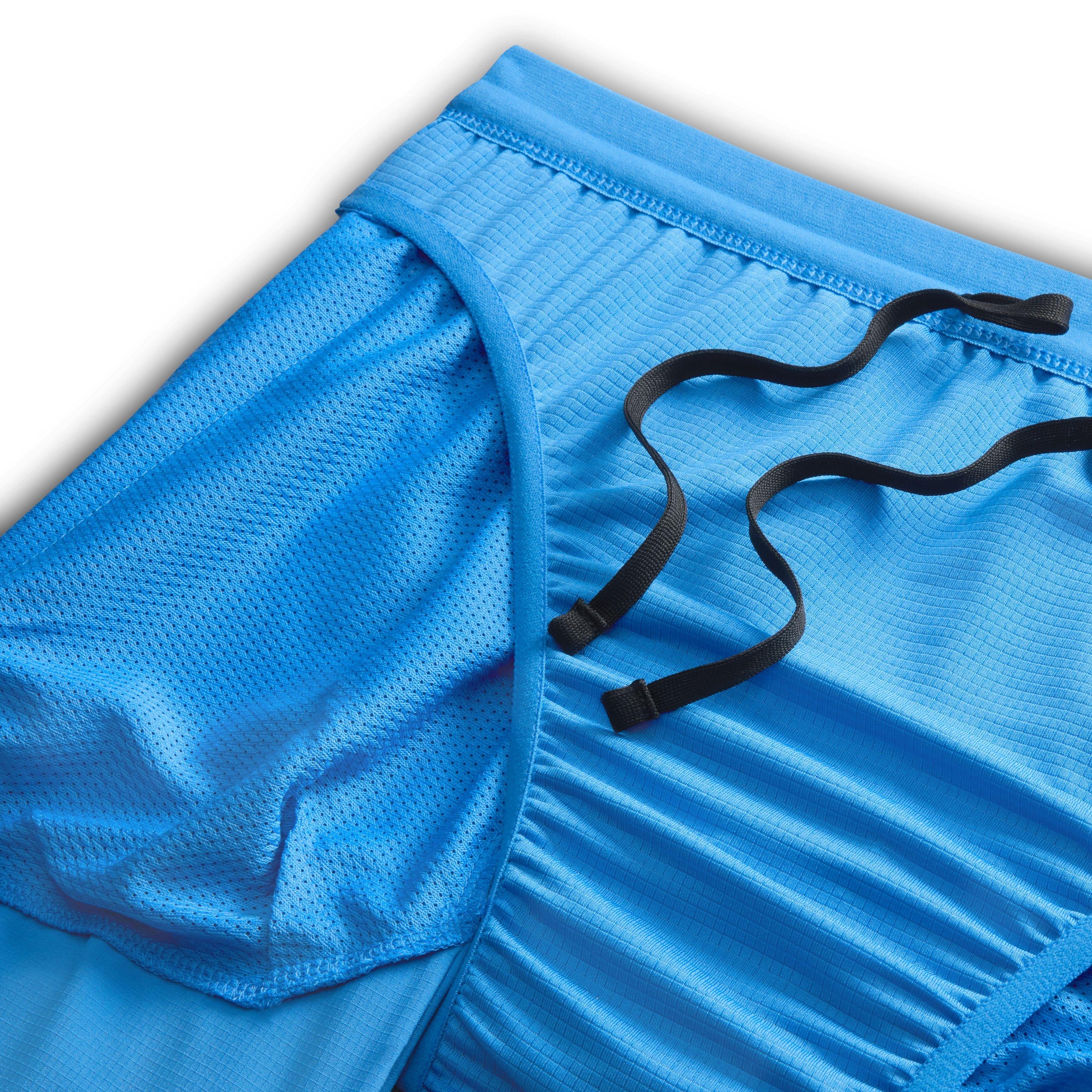 Nike Men's Dri-FIT 5" Stride Energy 5BF Brief-Lined Running Shorts - BLUE Thumbnail View 4