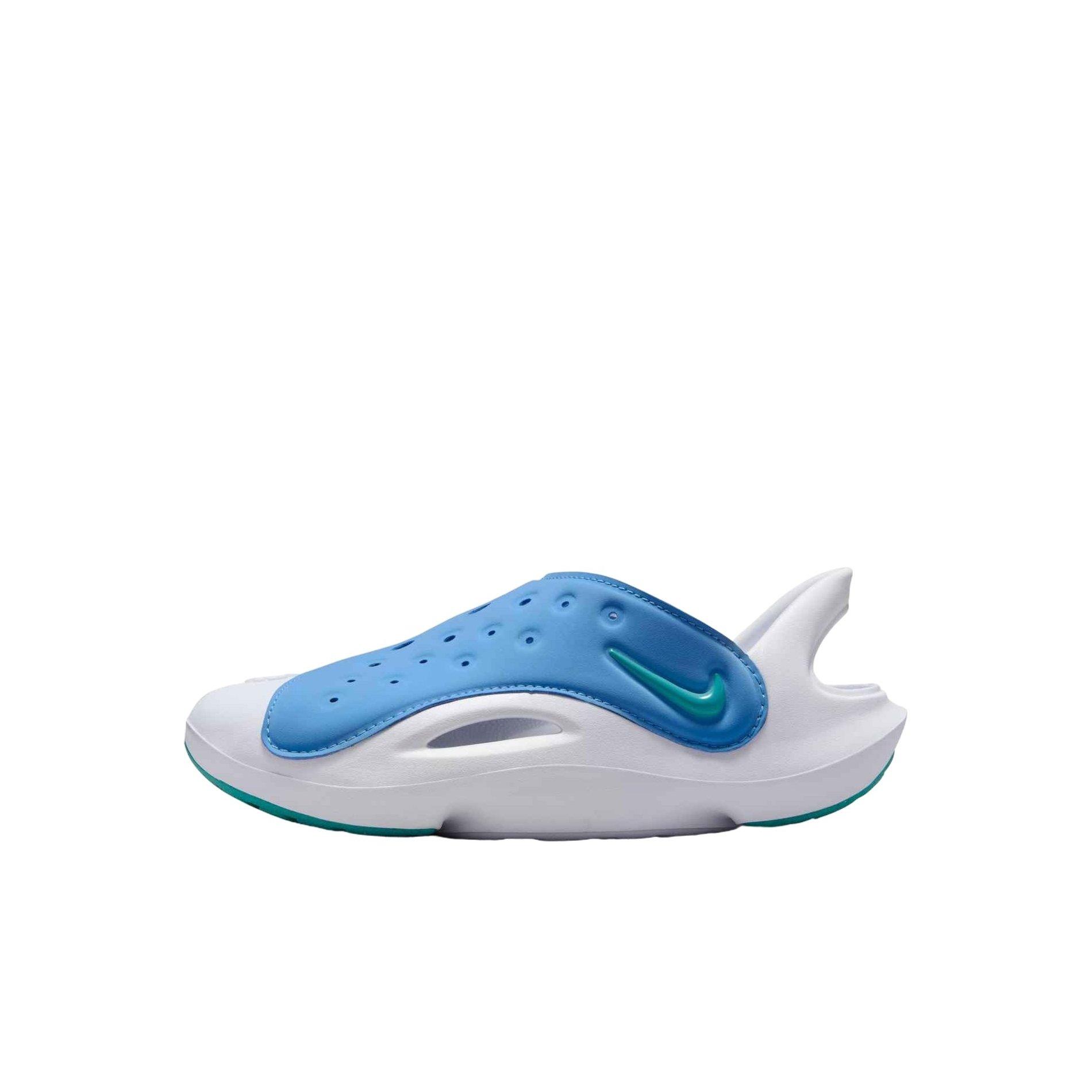 Nike Aqua Swoosh Preschool Boys' "Blue Beyond/White/Dusty Cactus" Shoe