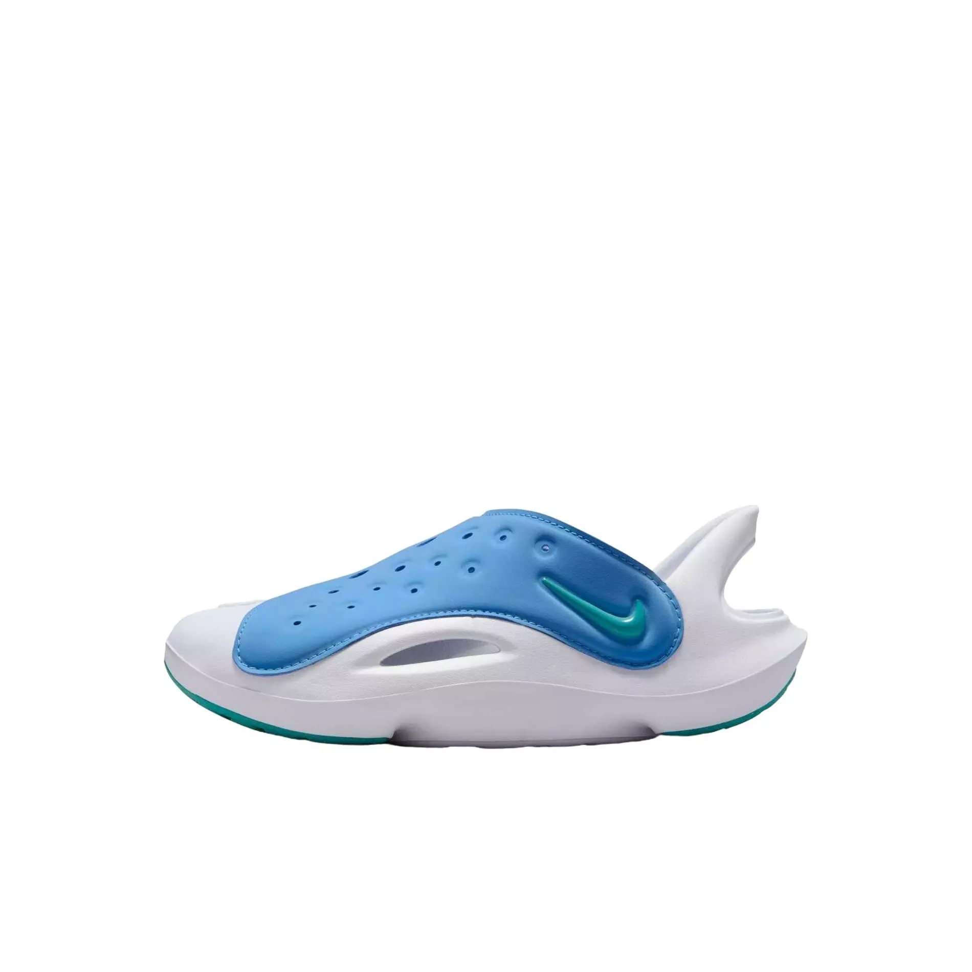 Nike Aqua Swoosh "Blue Beyond/White/Dusty Cactus" Preschool Boys' Shoe - BLUE/WHITE/TURQUOISE
