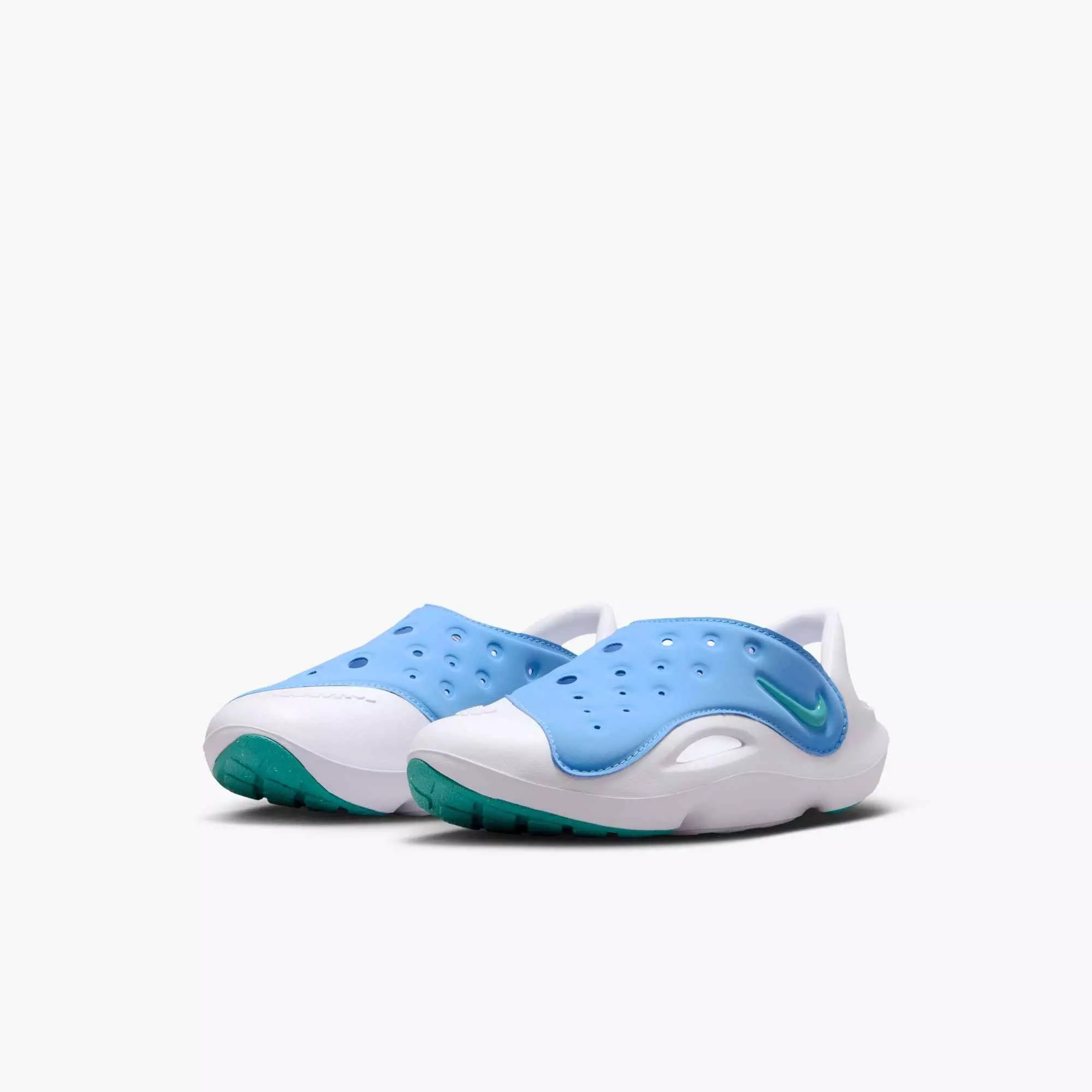 Nike Aqua Swoosh "Blue Beyond/White/Dusty Cactus" Preschool Boys' Shoe - BLUE/WHITE/TURQUOISE