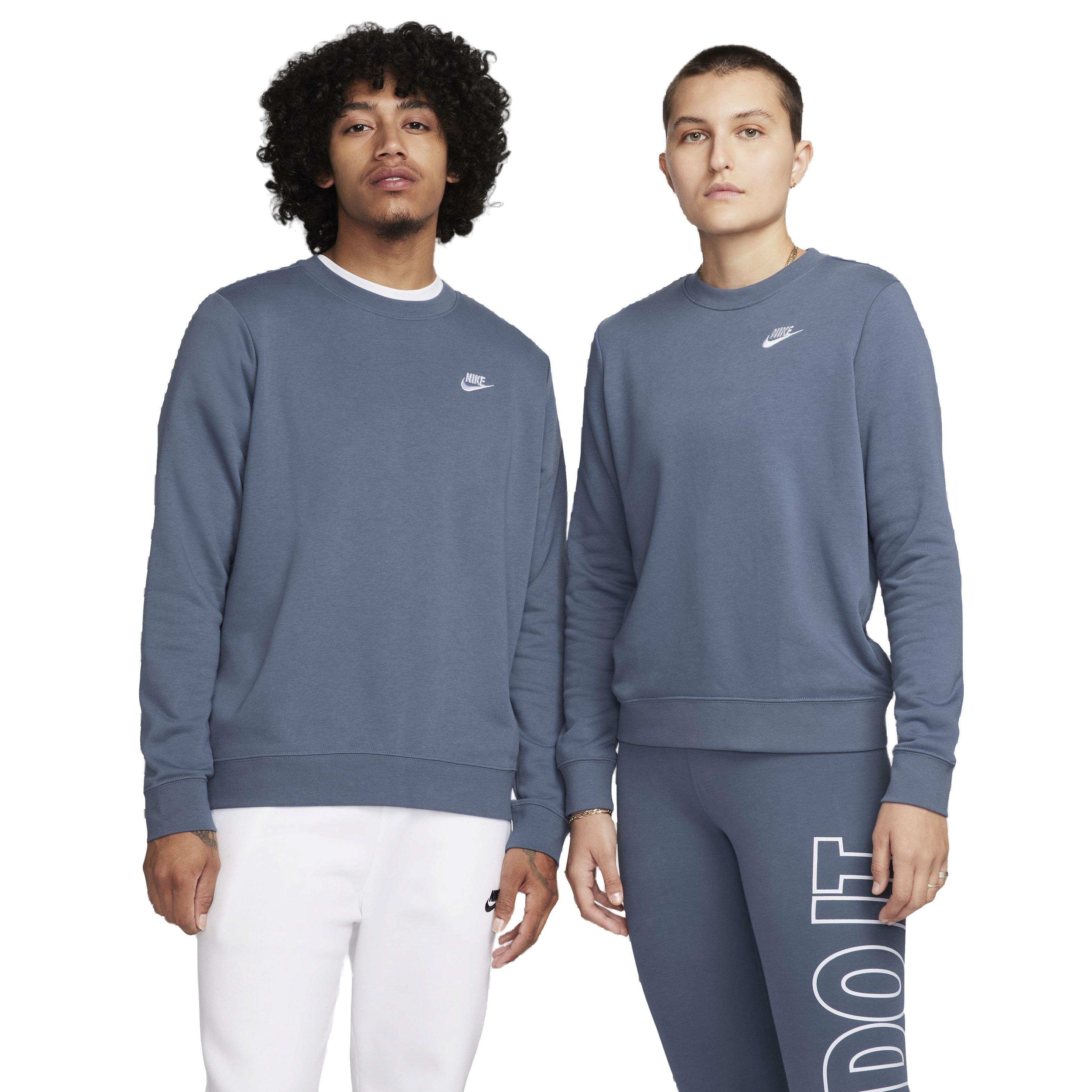 Nike Women's Sportswear Club Fleece Standard Crew-Neck Sweatshirt - BLUE Thumbnail View 1