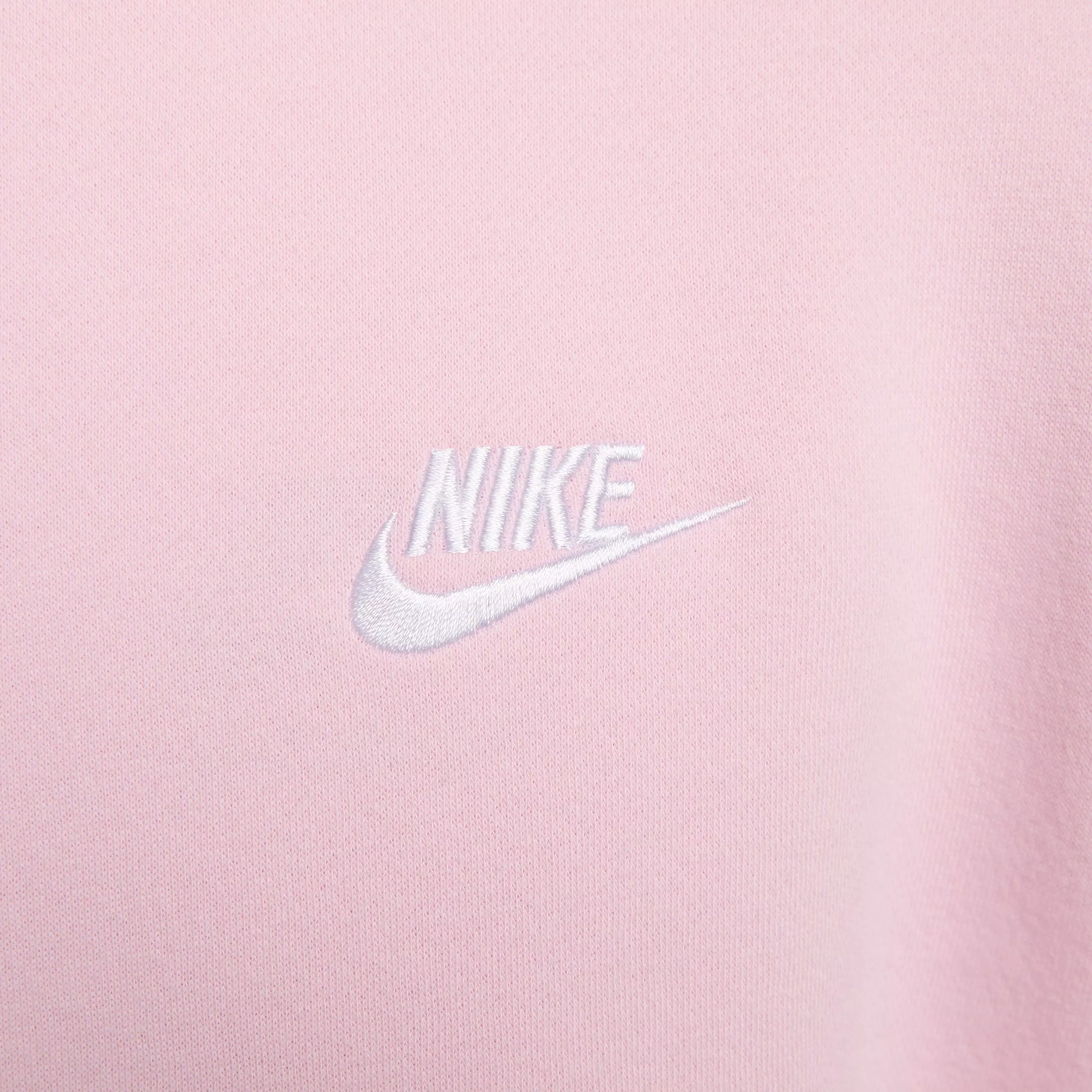 Nike Women's Sportswear Club Fleece Standard Crew-Neck Sweatshirt - PINK