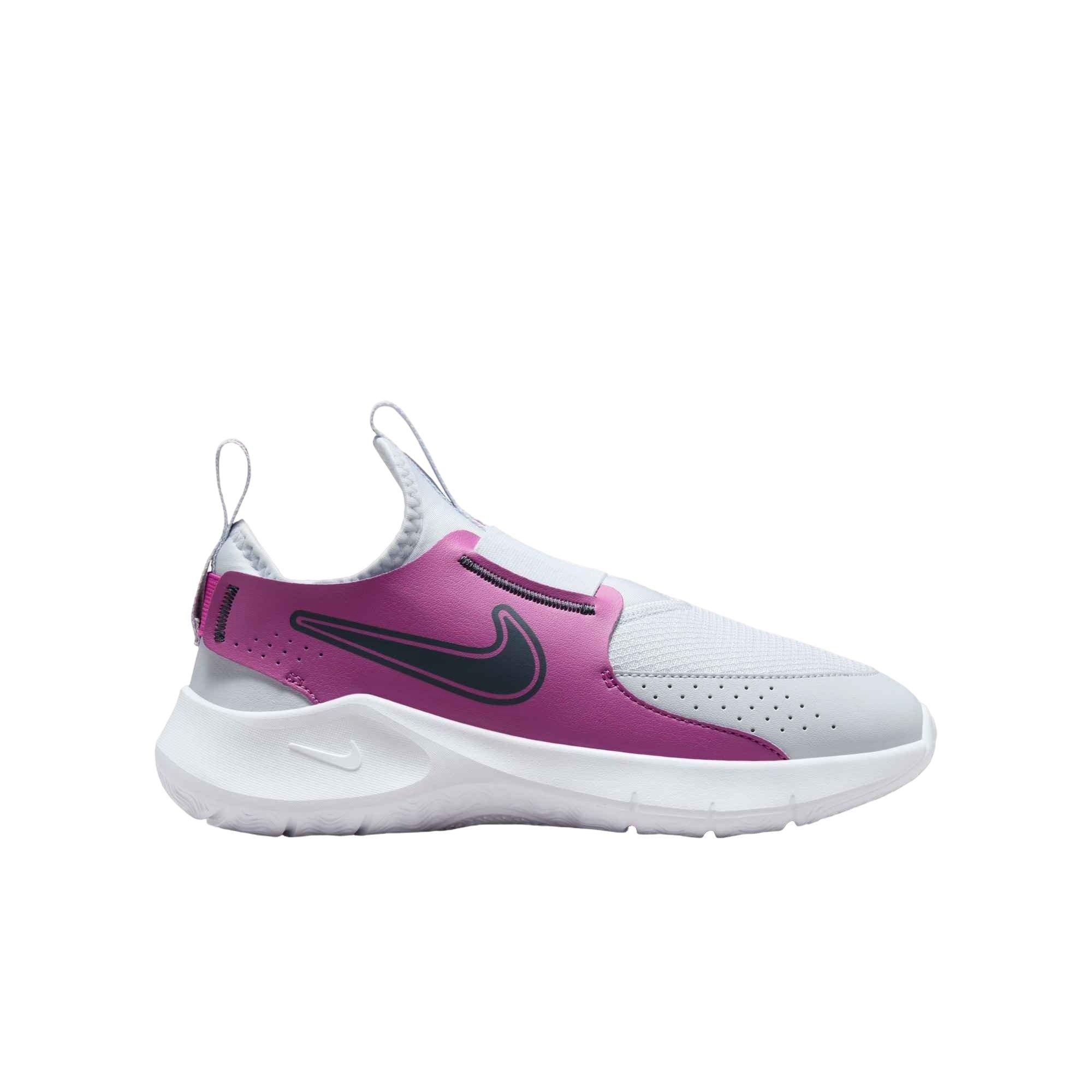 Nike Flex Runner 3 "Football Grey/Hot Fuchsia/White/Thunder Blue" Grade School Boys' Running Shoe - GREY/FUCHSIA Thumbnail View 1