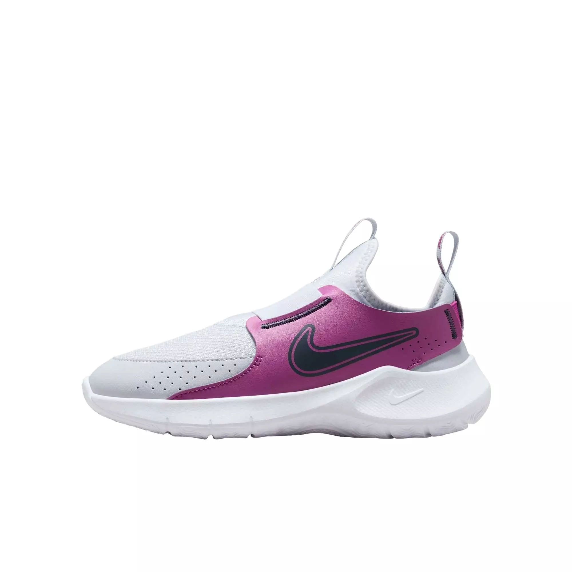 Nike Flex Runner 3 "Football Grey/Hot Fuchsia/White/Thunder Blue" Grade School Boys' Running Shoe - GREY/FUCHSIA