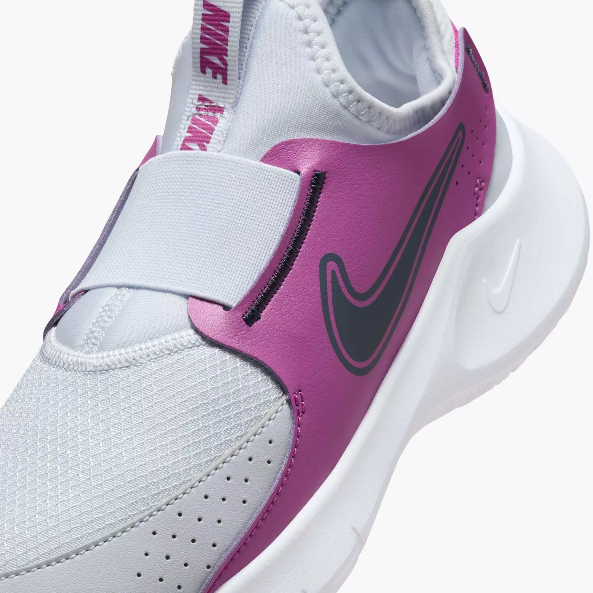 Nike Flex Runner 3 "Football Grey/Hot Fuchsia/White/Thunder Blue" Grade School Boys' Running Shoe - GREY/FUCHSIA