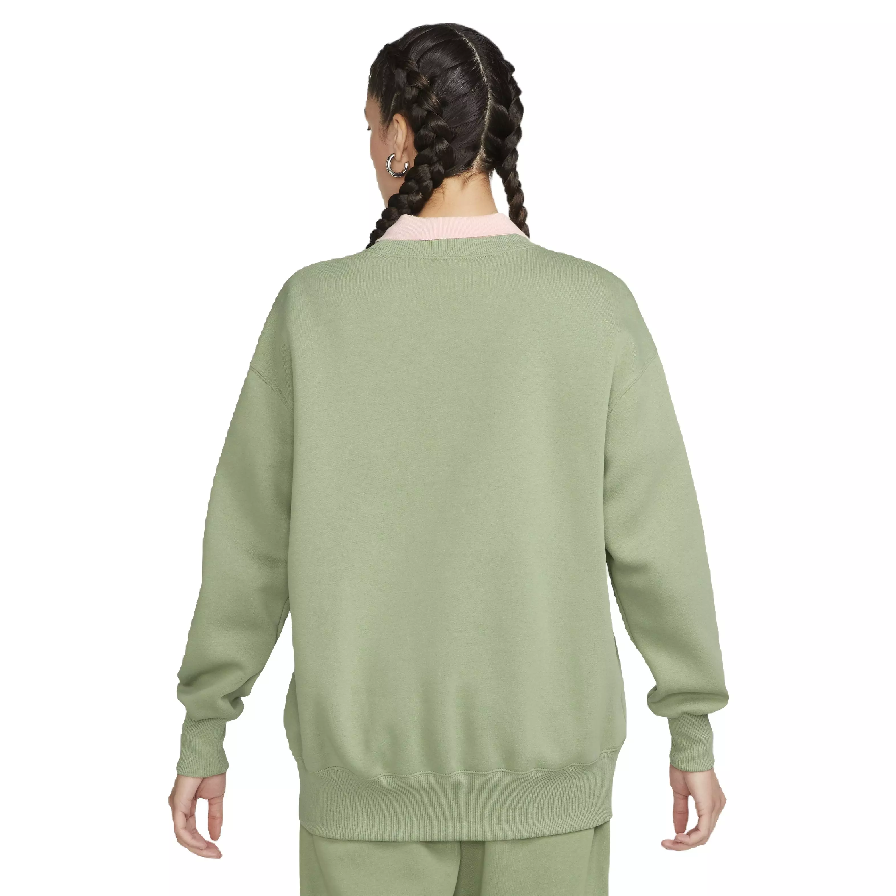 Nike Women's Sportswear Phoenix Fleece Oversized Crewneck Sweatshirt - GREEN