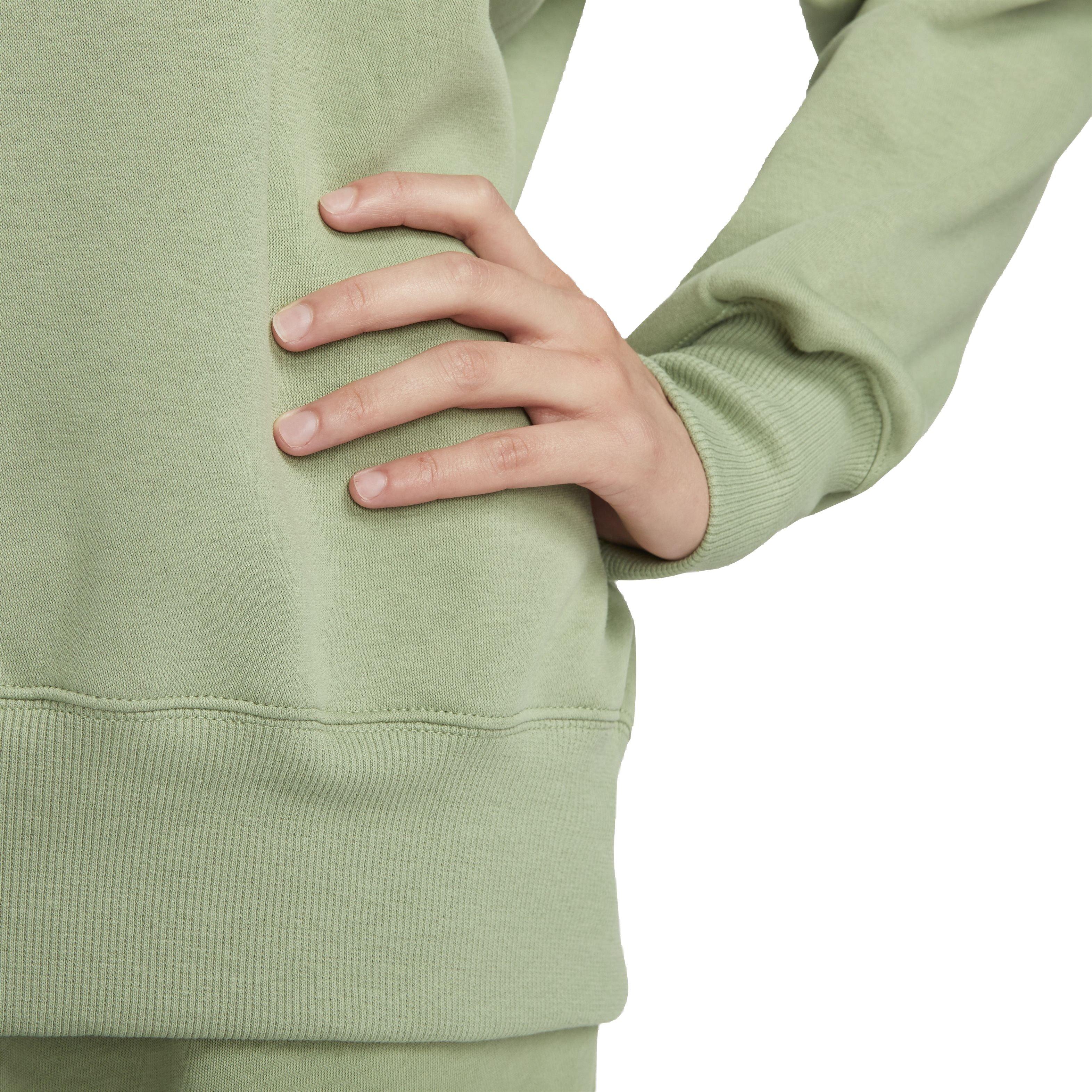 Nike Women's Sportswear Phoenix Fleece Oversized Crewneck Sweatshirt - GREEN Thumbnail View 4