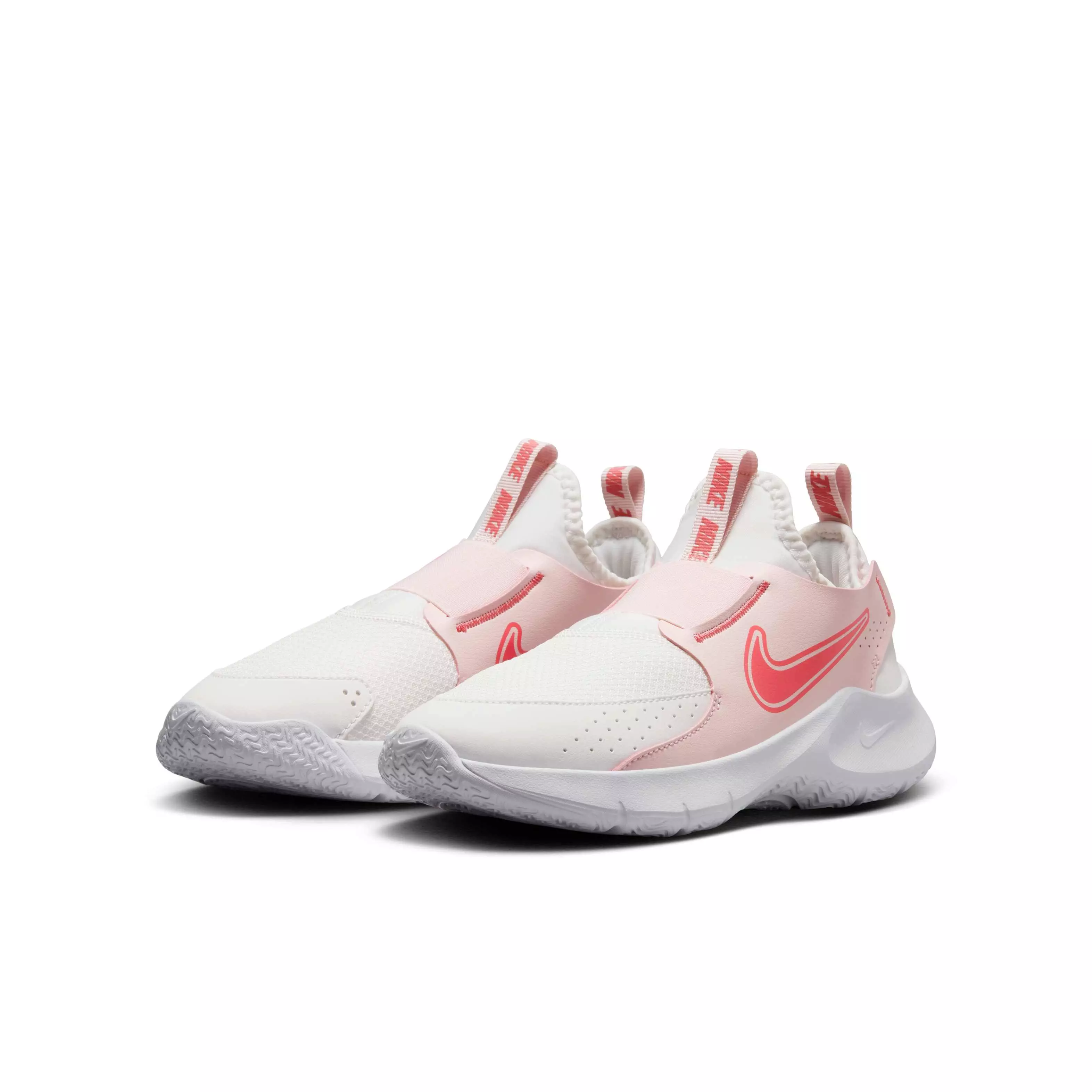 Nike Flex Runner 3 "Summit White/Echo Pink/Magic Ember" Grade School Girls' Running Shoe - WHITE/PINK/EMBER