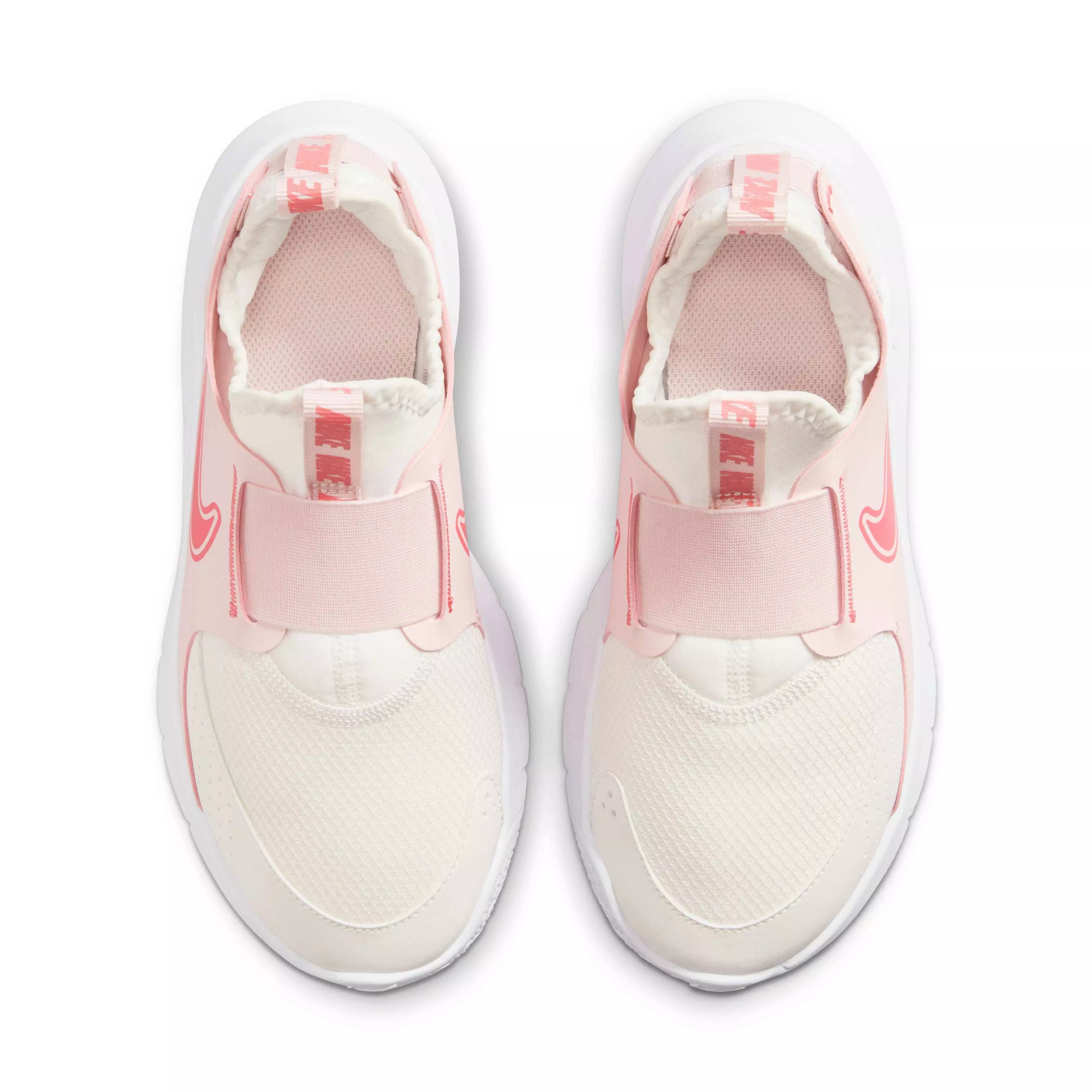 Nike Flex Runner 3 "Summit White/Echo Pink/Magic Ember" Grade School Girls' Running Shoe - WHITE/PINK/EMBER