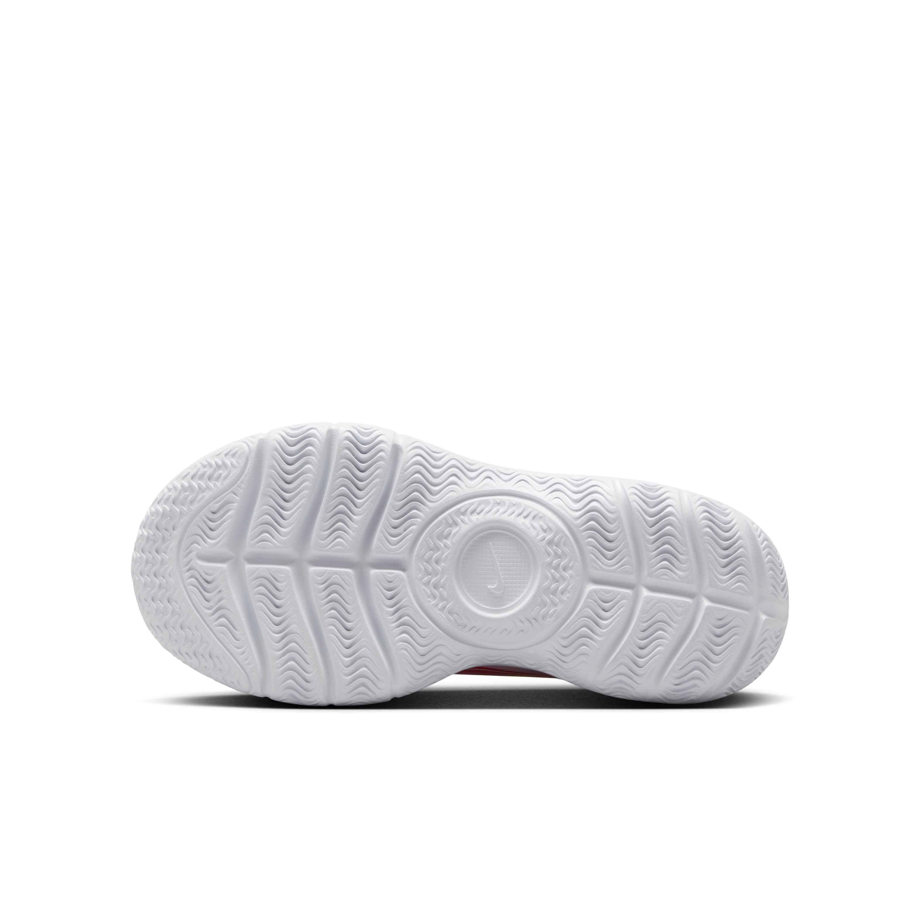 Nike Flex Runner 3 Grade School Girls' "Summit White/Echo Pink/Magic Ember" Running Shoe