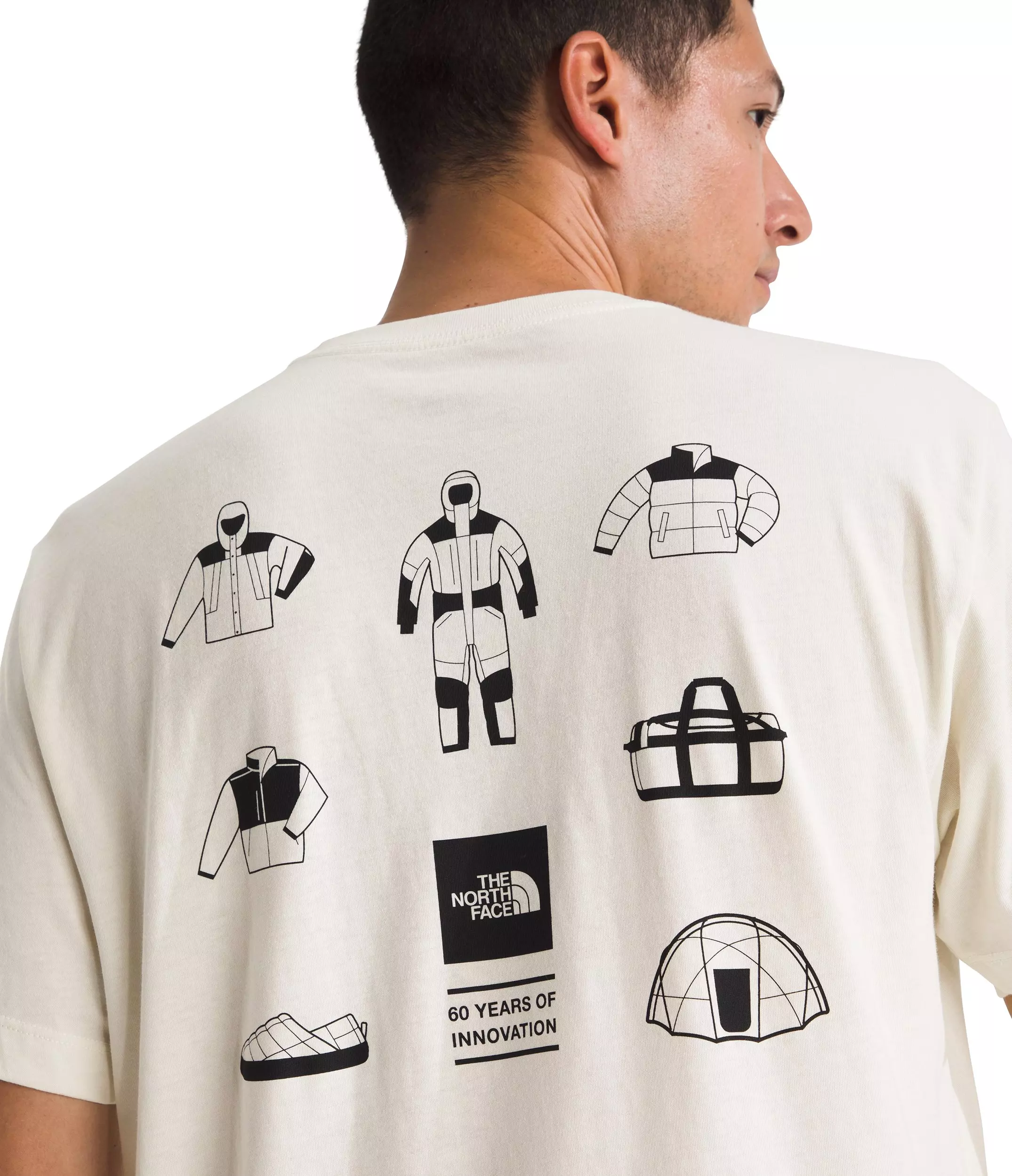 The North Face Men's Mountain Mirage Short Sleeve T-Shirt - White - WHITE