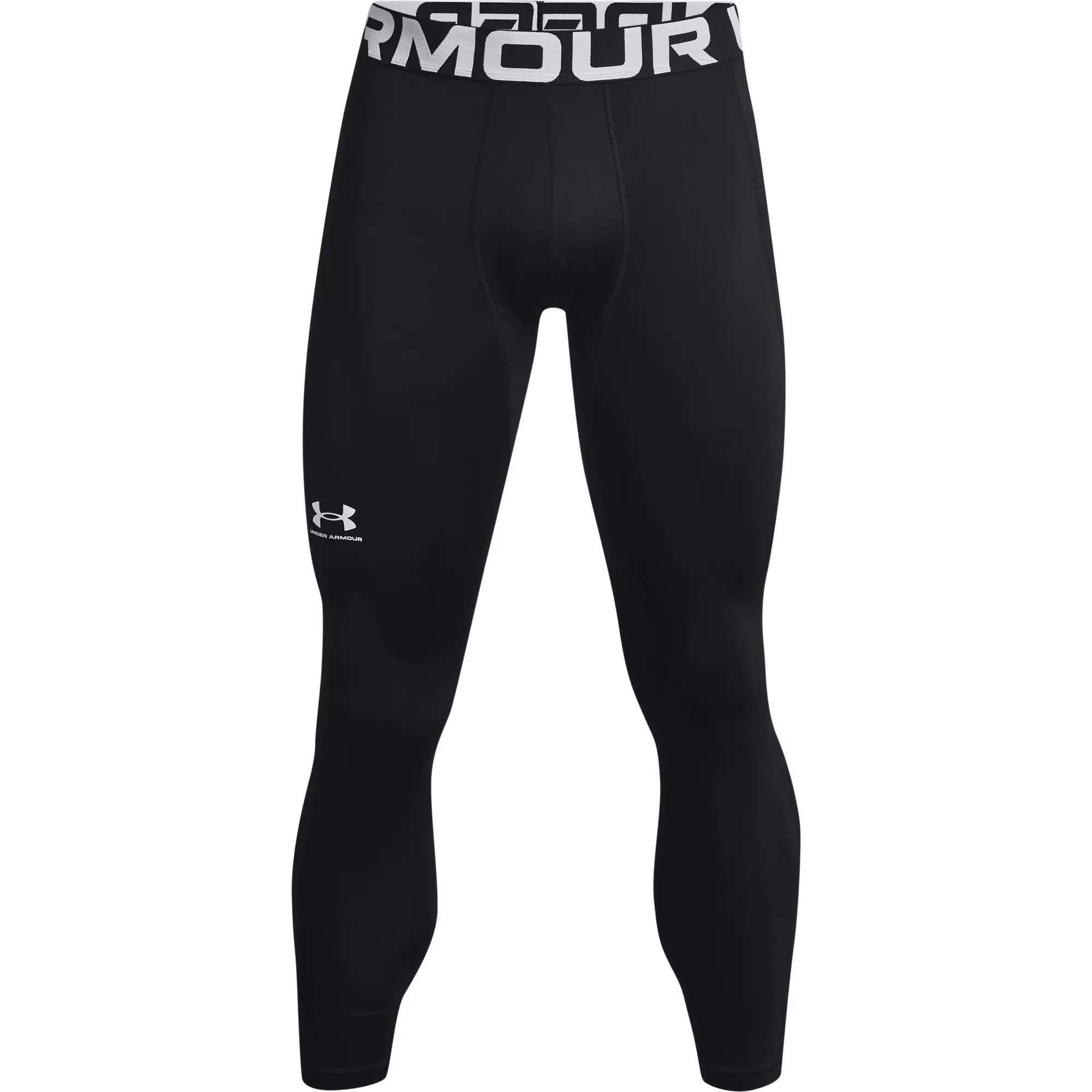 Under Armour Men's "Black/White" ColdGear® Armour Leggings - BLACK/WHITE