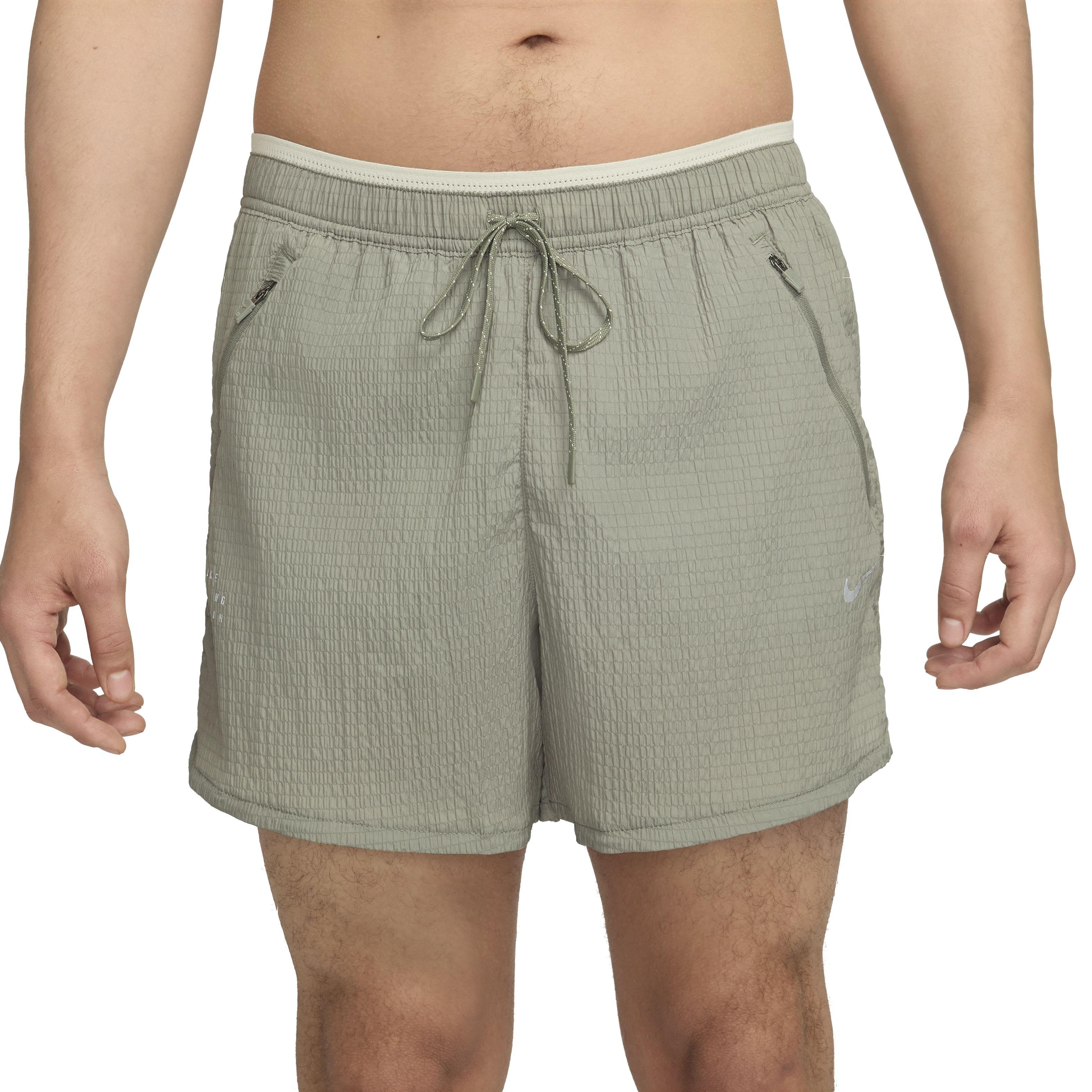 Nike Men's Dri-FIT Run Division Stride 5" BF Brief-Lined Running Shorts - GREY Thumbnail View 1
