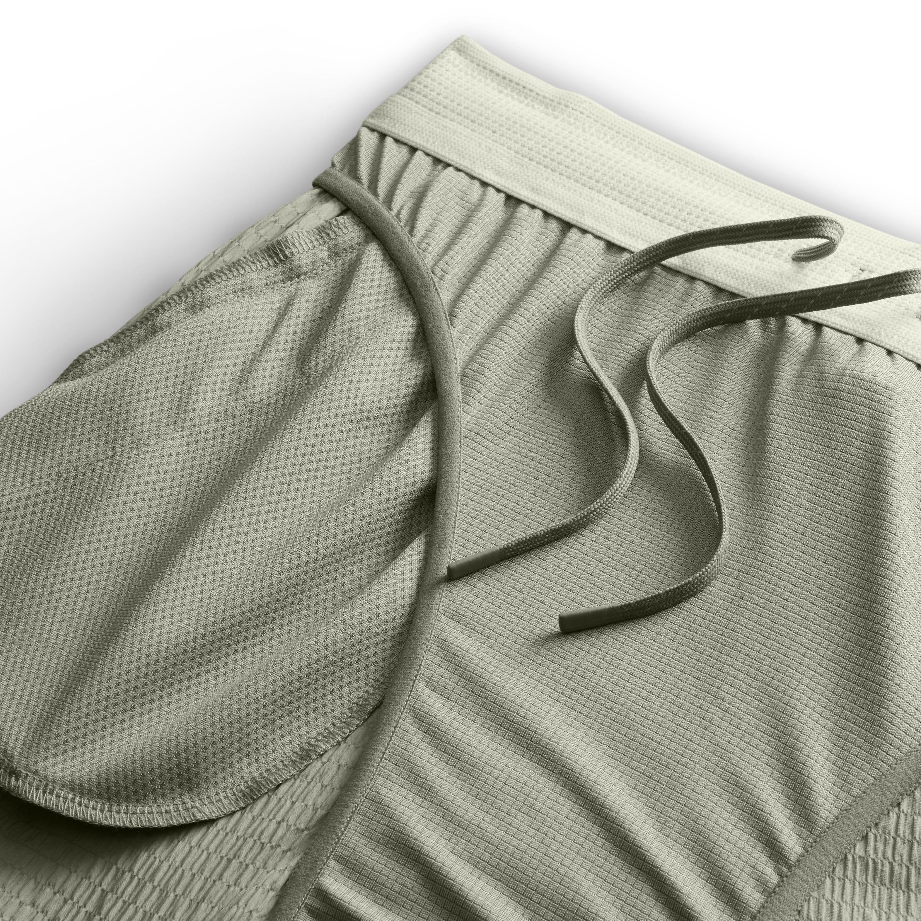 Nike Men's Dri-FIT Run Division Stride 5" BF Brief-Lined Running Shorts - GREY Thumbnail View 4