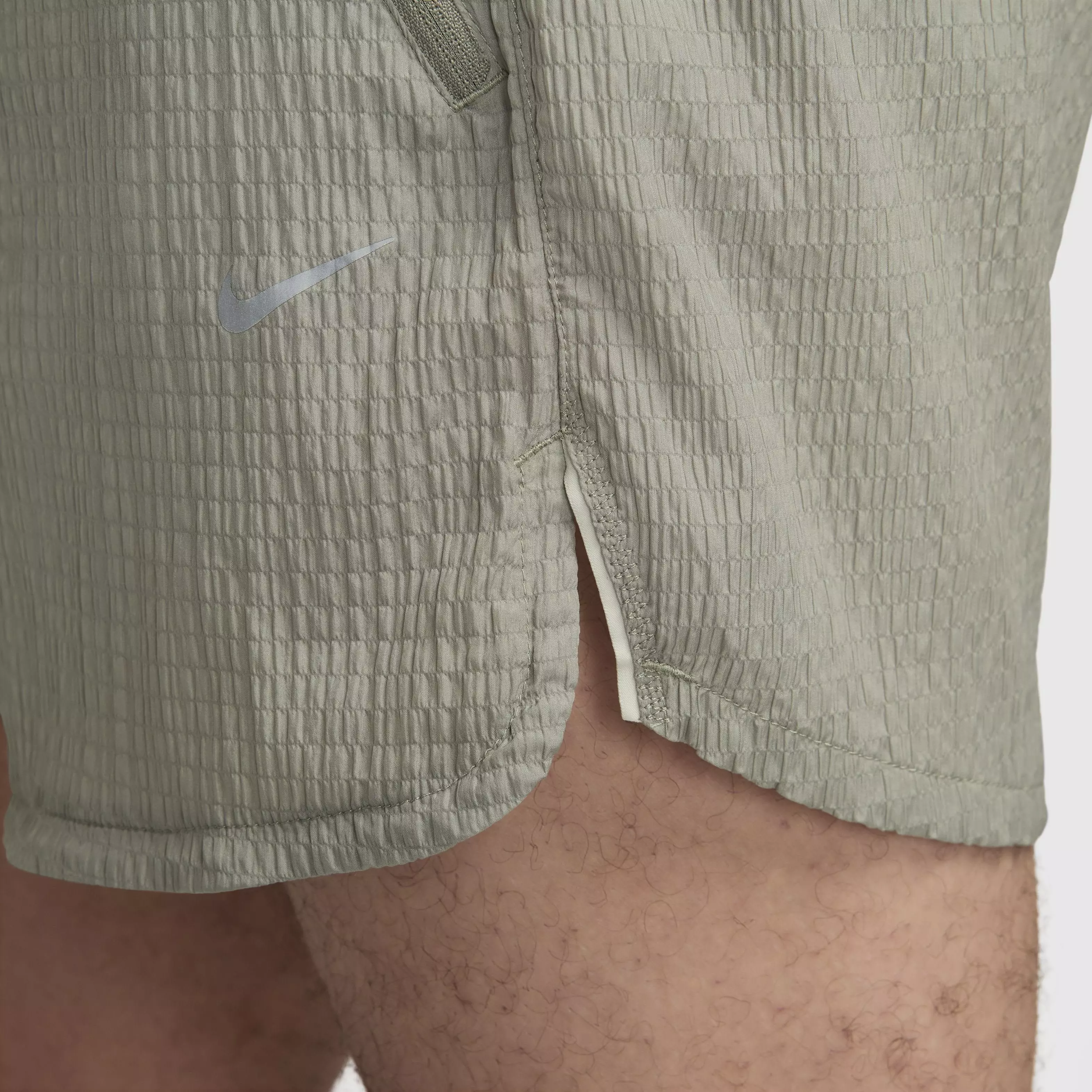 Nike Men's Dri-FIT Run Division Stride 5" BF Brief-Lined Running Shorts - GREY