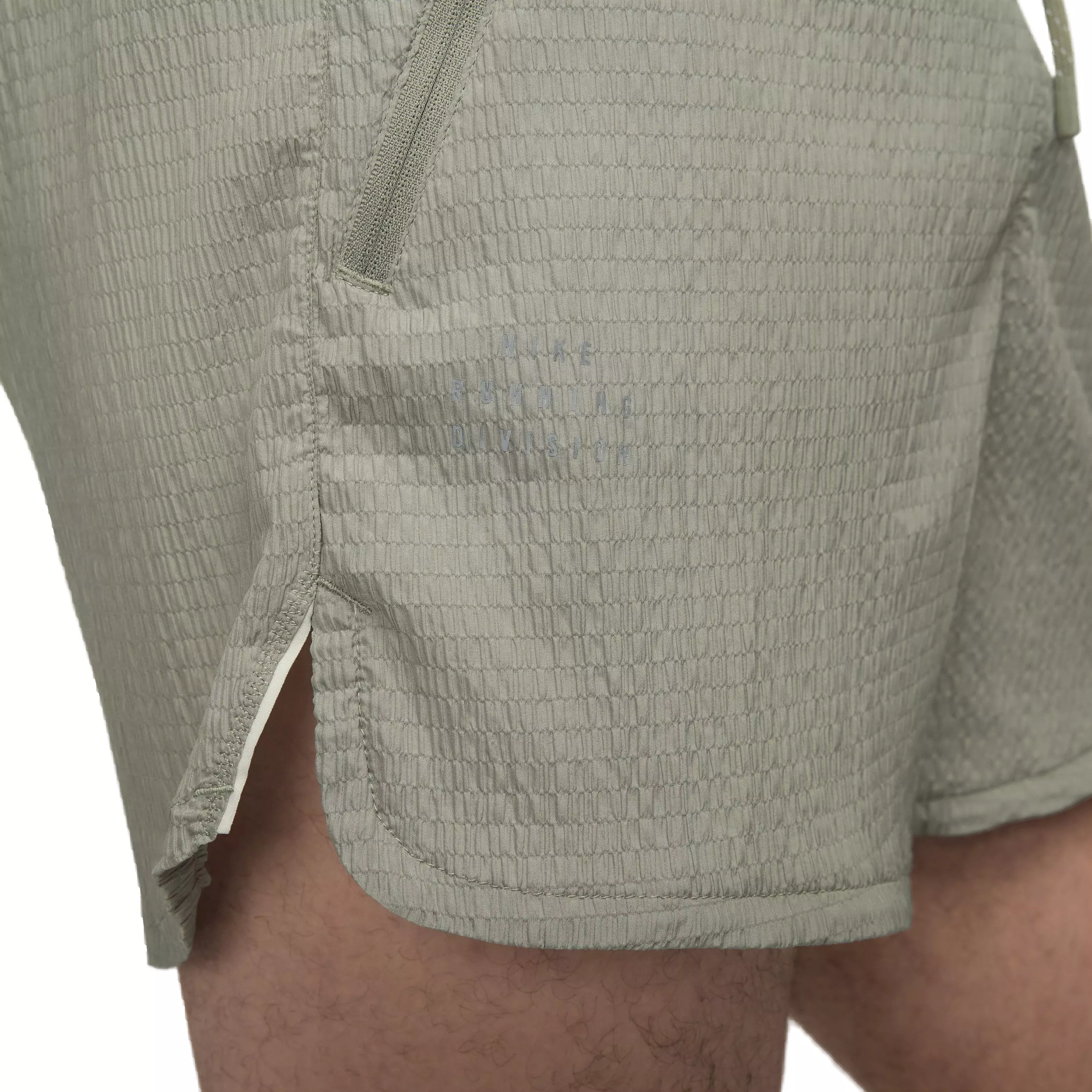 Nike Men's Dri-FIT Run Division Stride 5" BF Brief-Lined Running Shorts - GREY