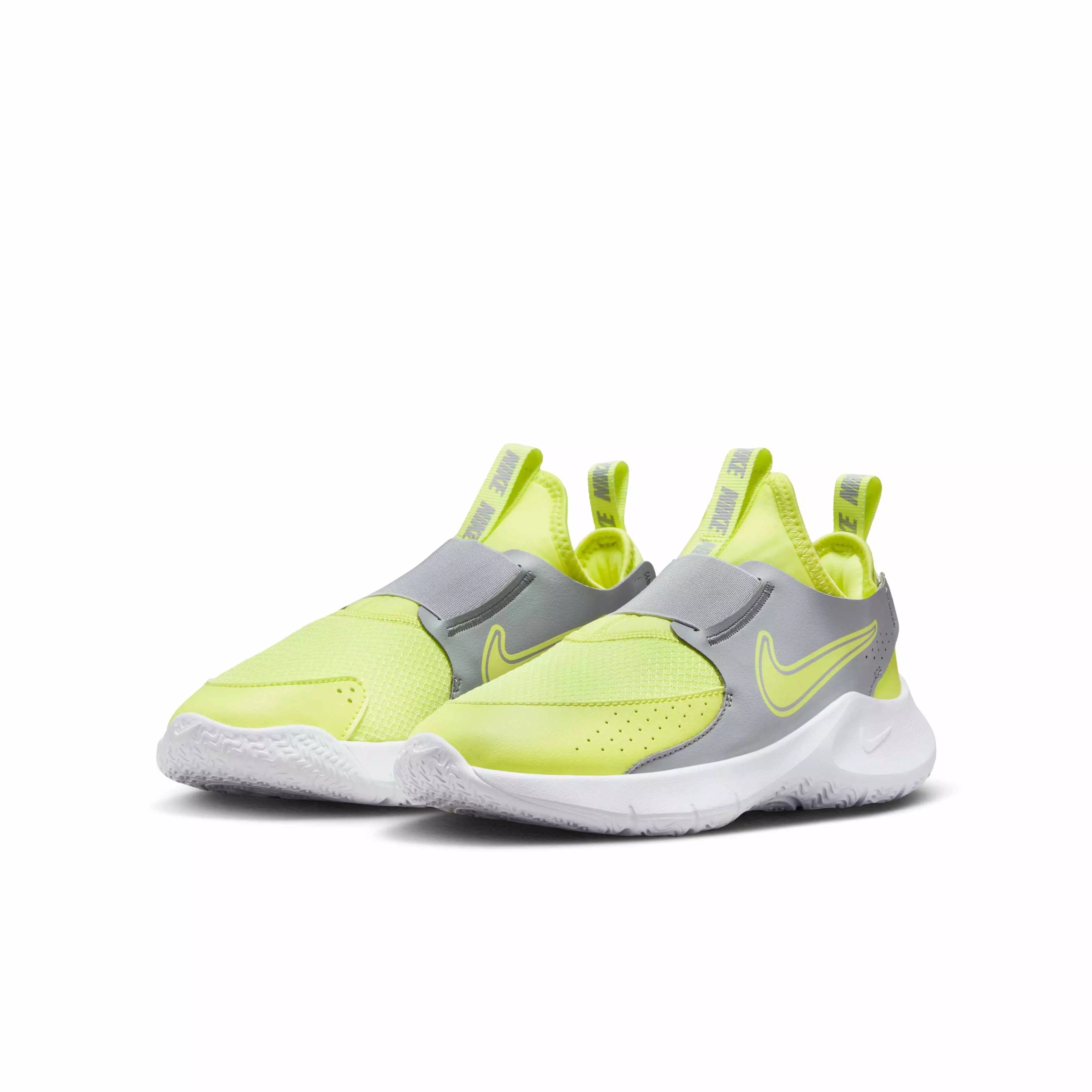Nike Flex Runner 3 "Summit White/White/Light Lemon Twist" Grade School Boys' Running Shoe - WHITE/WHITE/LT LEMON