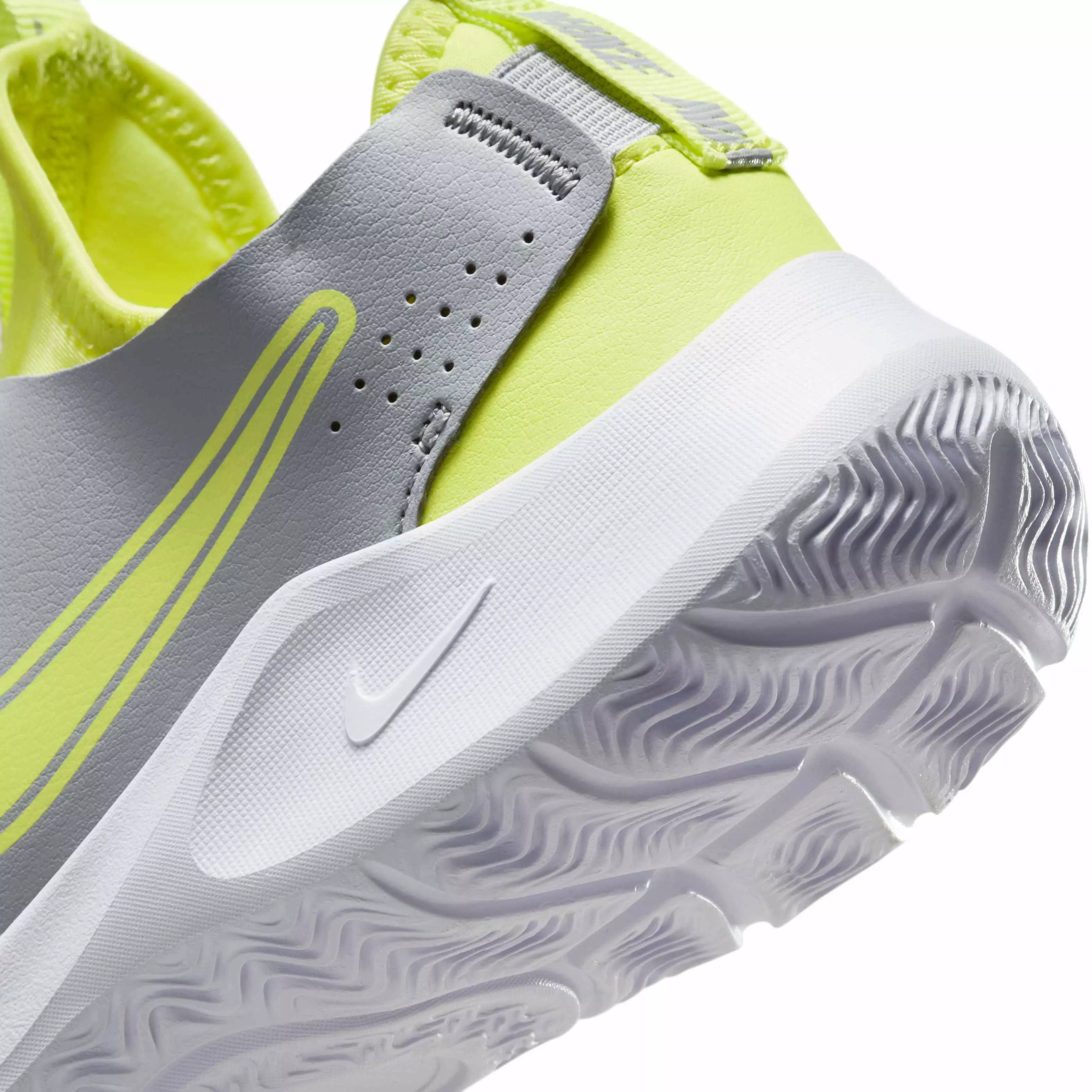 Nike Flex Runner 3 "Summit White/White/Light Lemon Twist" Grade School Boys' Running Shoe - WHITE/WHITE/LT LEMON