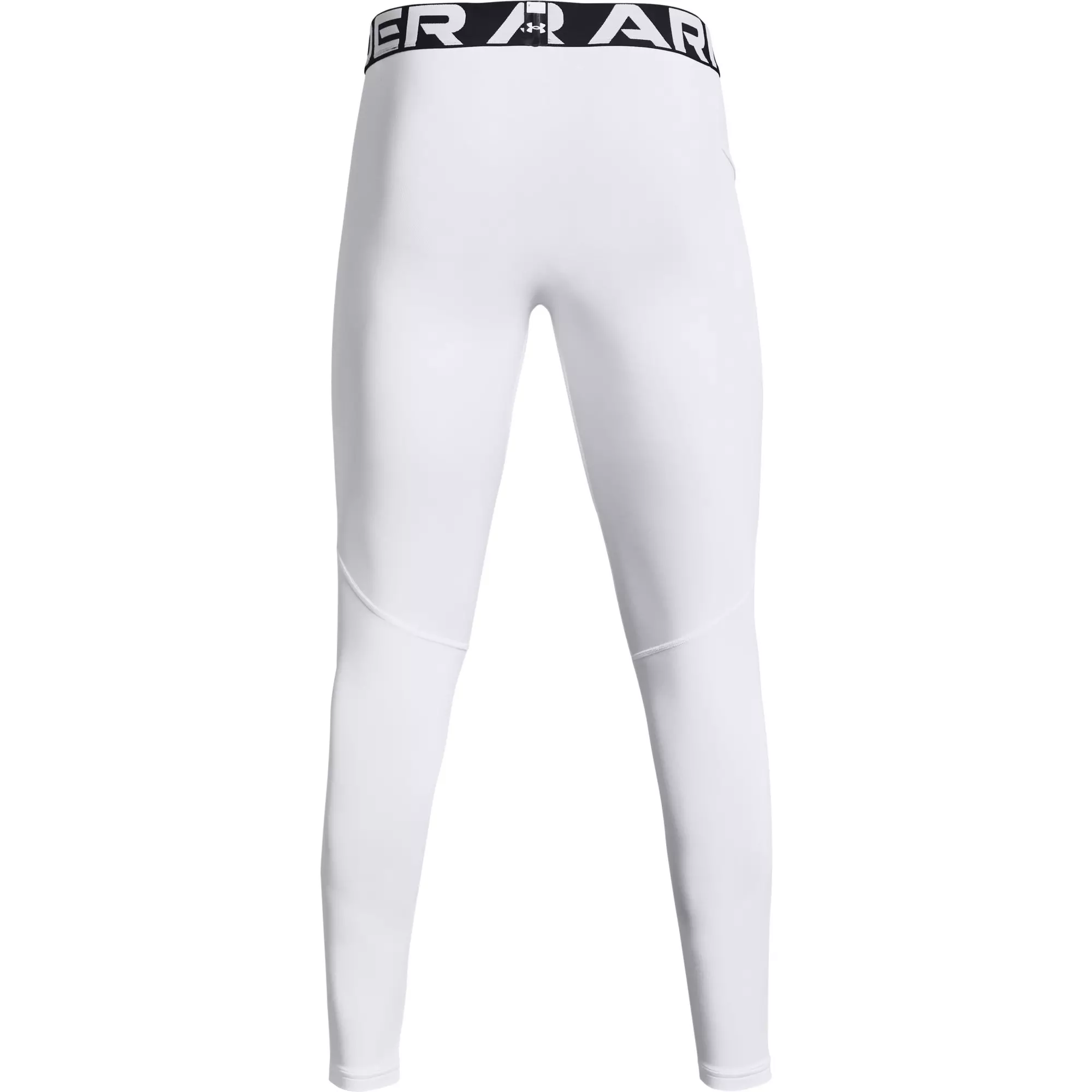Under Armour Men's "White/Black" ColdGear® Armour Leggings - WHITE/BLACK