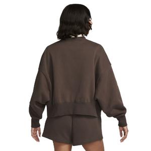 Nike Women's Sportswear Phoenix Fleece Over-Oversized Crewneck - BROWN