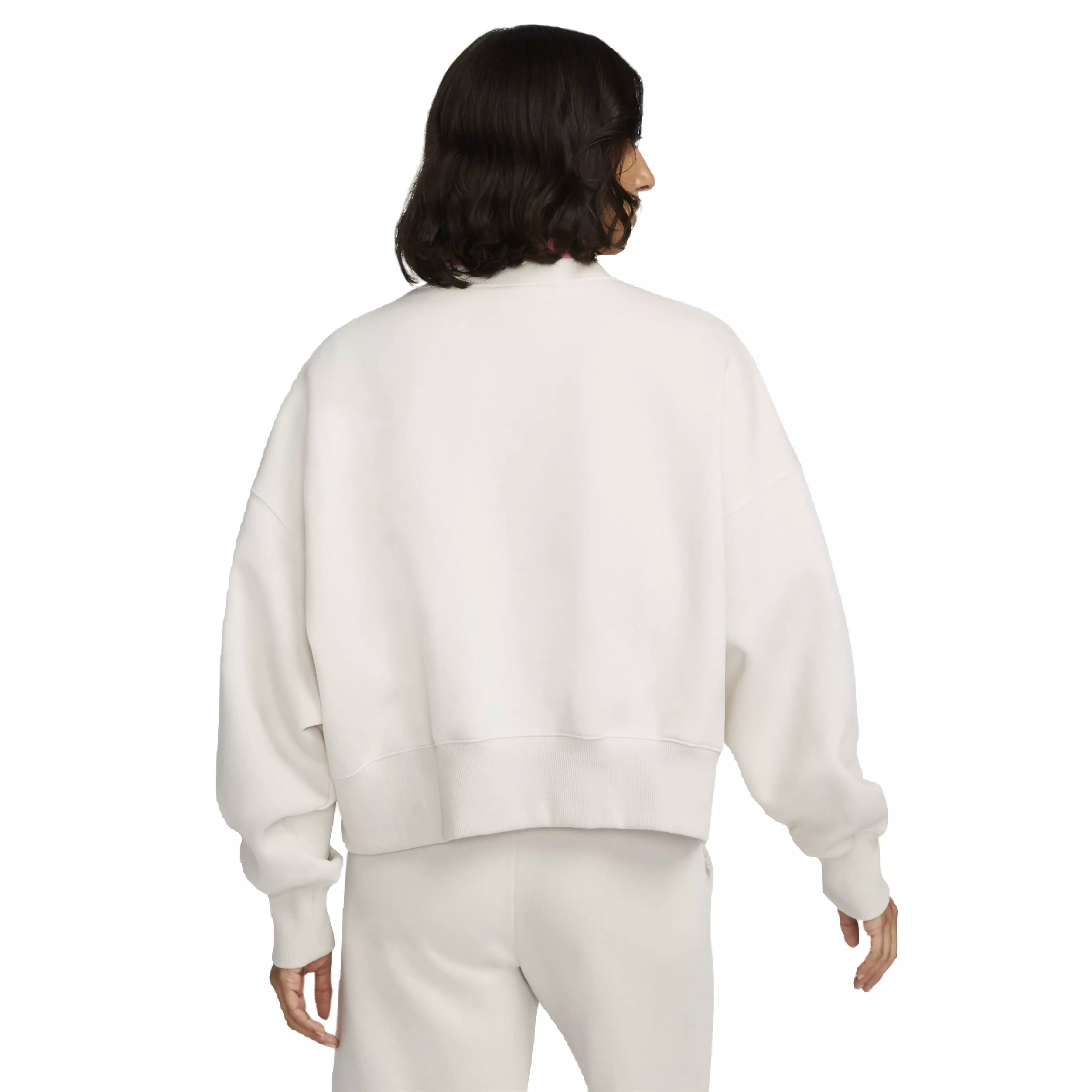 Nike Women's Sportswear Phoenix Fleece Over-Oversized Crewneck Sweatshirt - LT BROWN