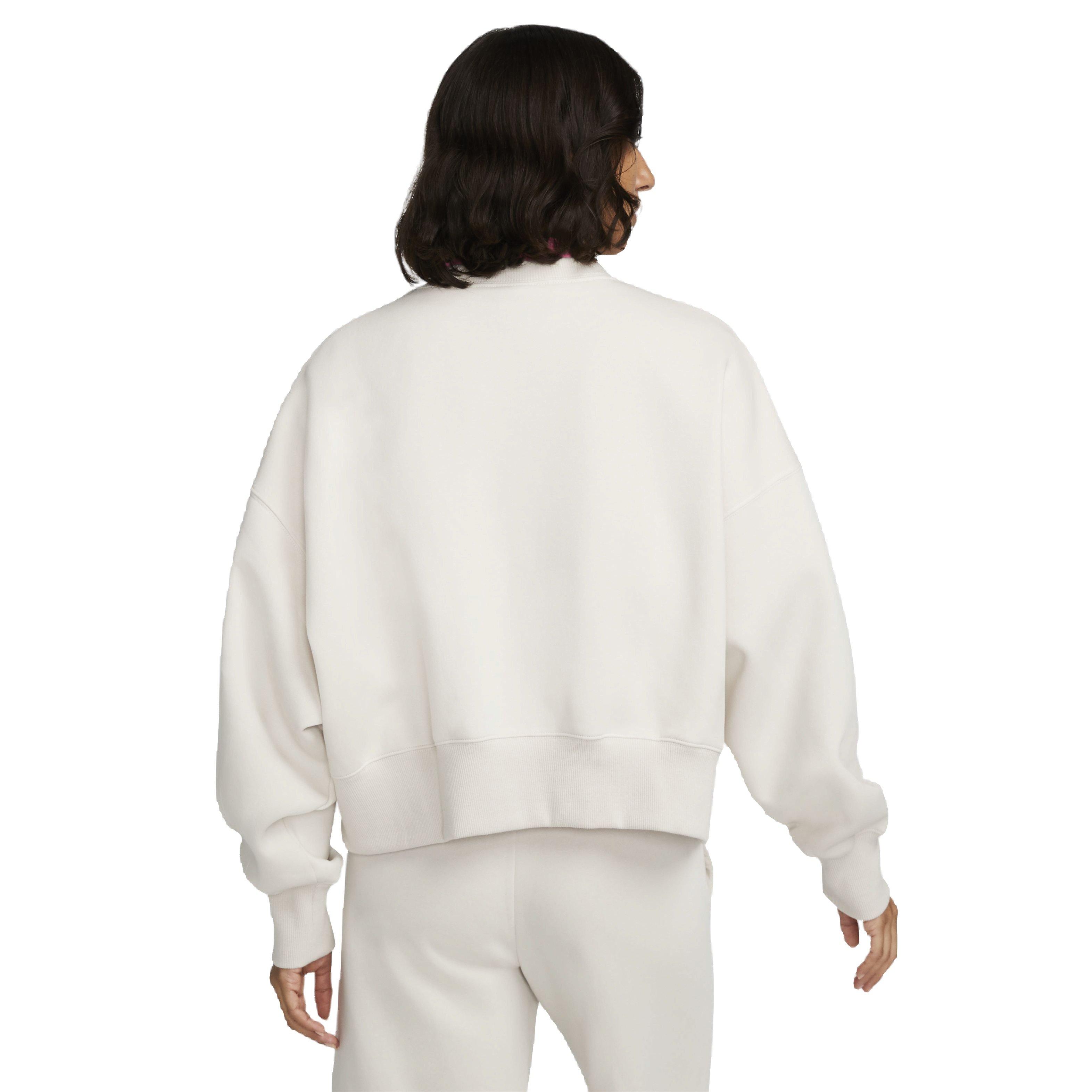 Nike Women's Sportswear Phoenix Fleece Over-Oversized Crewneck - LT BROWN Thumbnail View 2