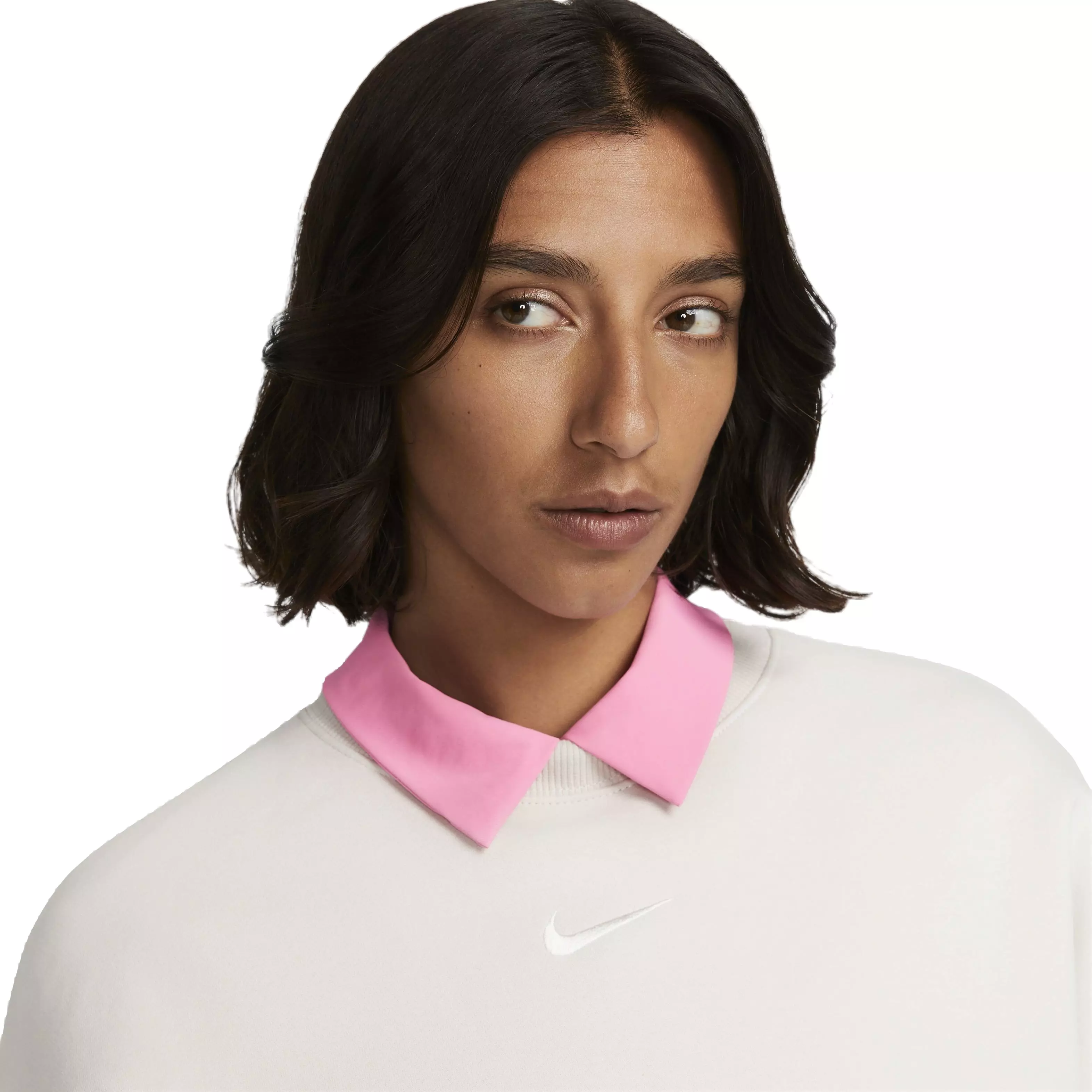 Nike Women's Sportswear Phoenix Fleece Over-Oversized Crewneck Sweatshirt - LT BROWN