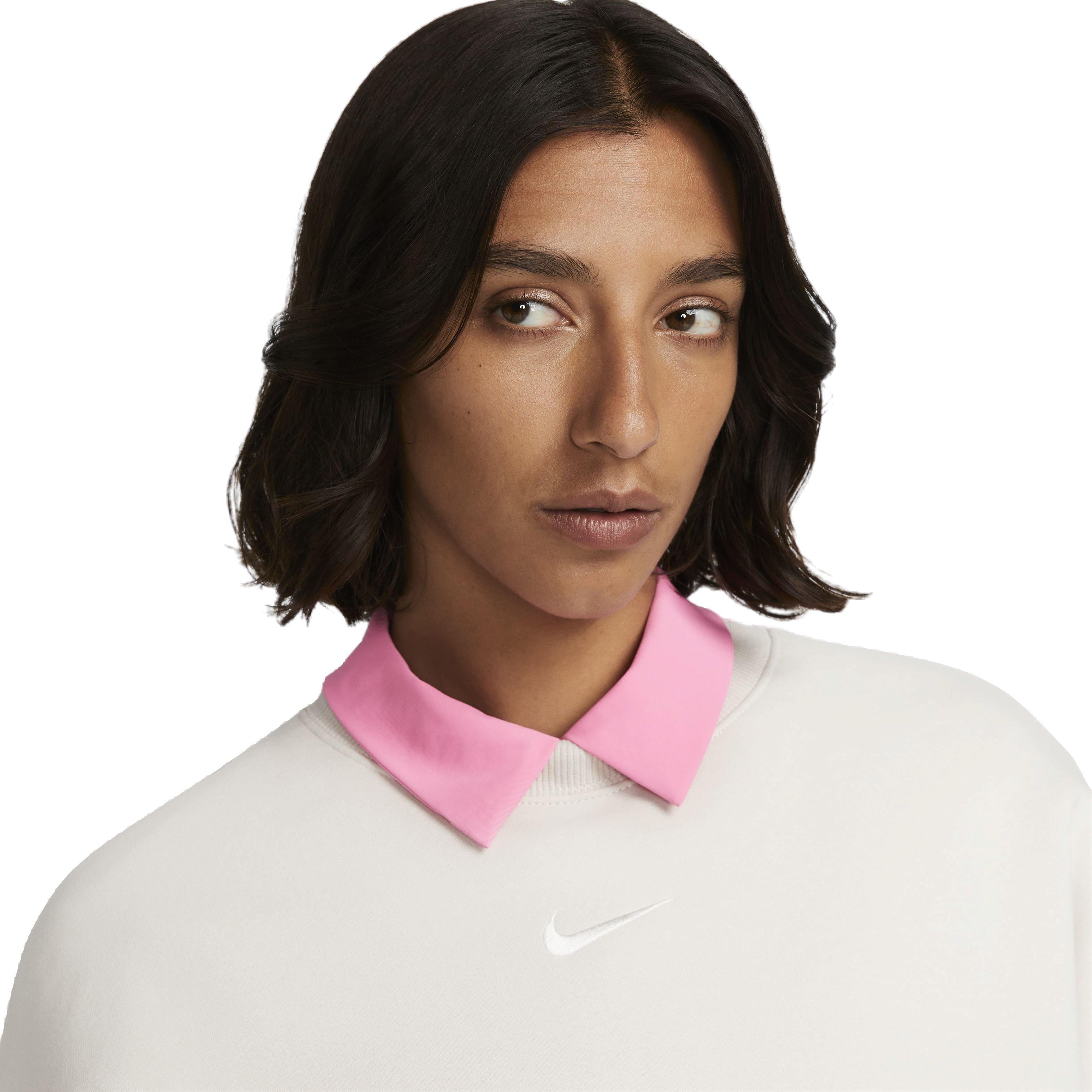 Nike Women's Sportswear Phoenix Fleece Over-Oversized Crewneck - LT BROWN Thumbnail View 3