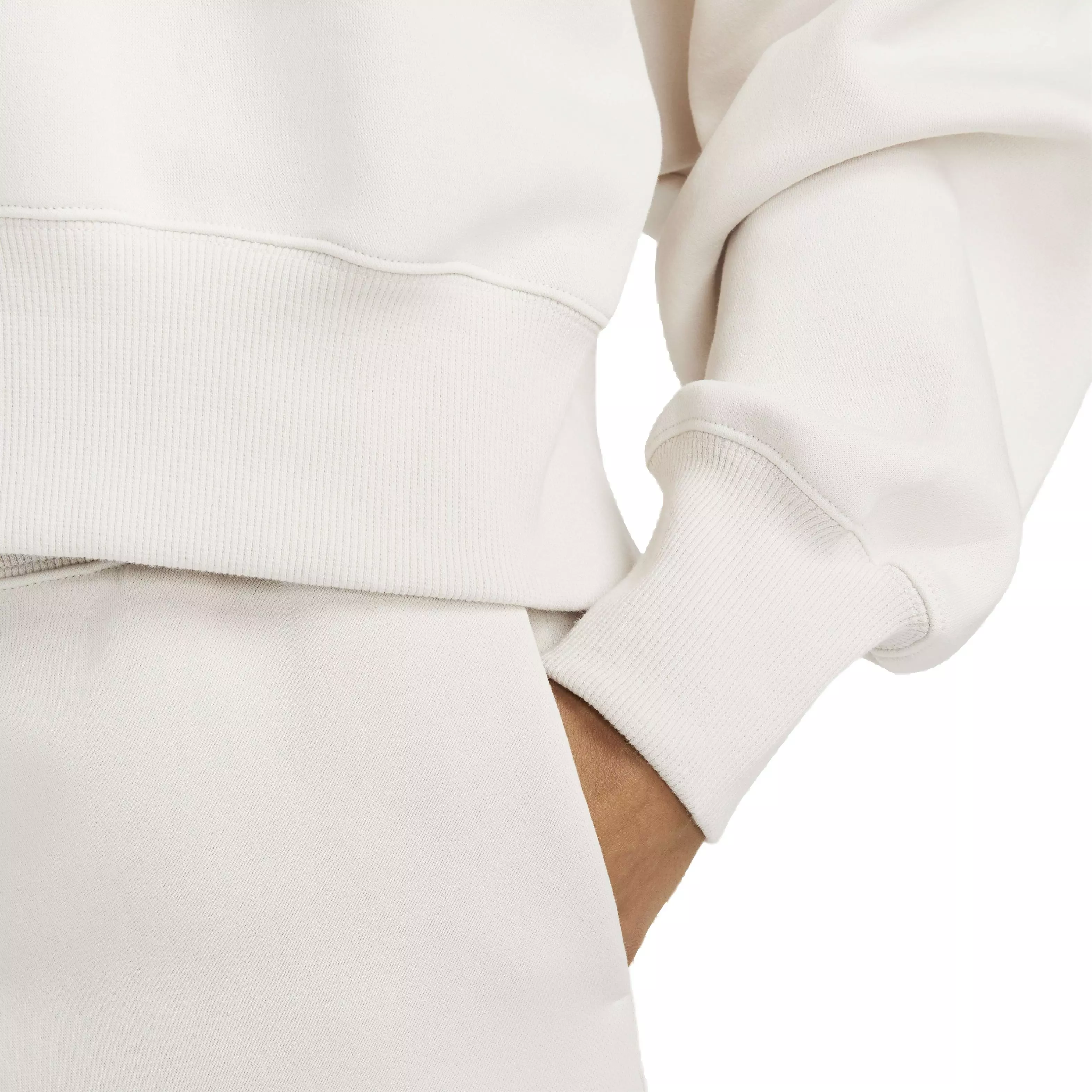 Nike Women's Sportswear Phoenix Fleece Over-Oversized Crewneck Sweatshirt - LT BROWN