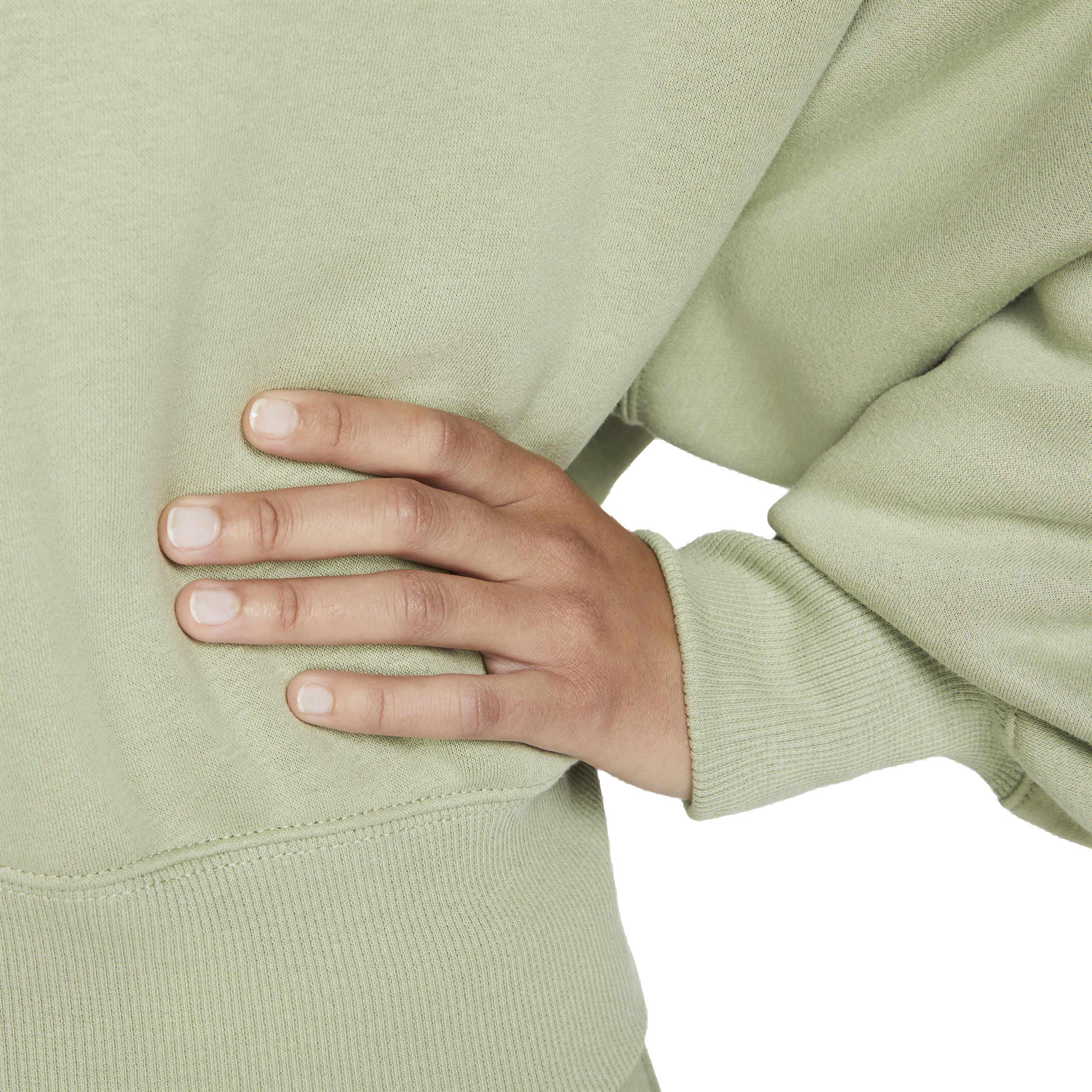 Nike Women's Sportswear Phoenix Fleece Over-Oversized Crewneck - GREEN Thumbnail View 5