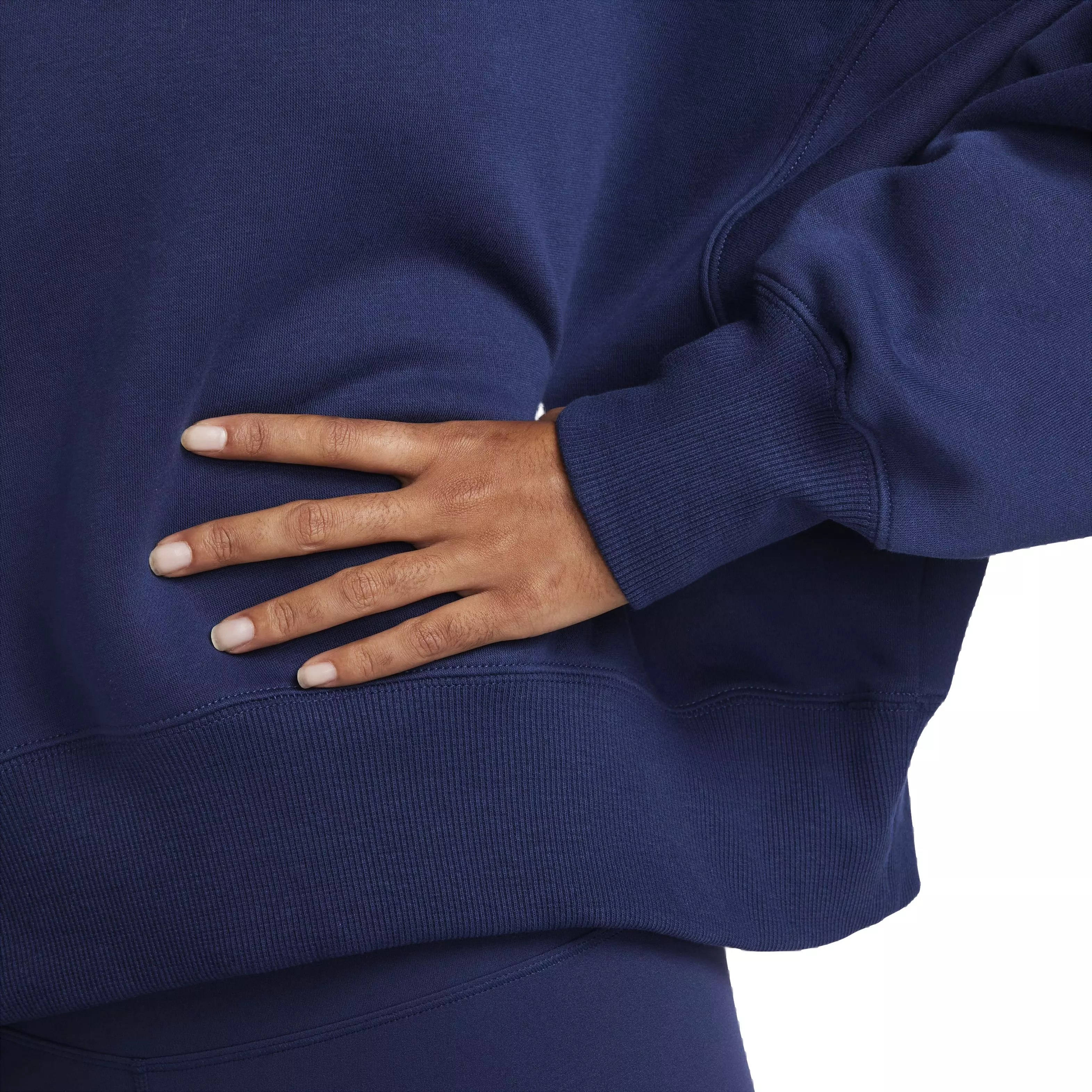 Nike Women's Sportswear Phoenix Fleece Over-Oversized Crewneck - NAVY