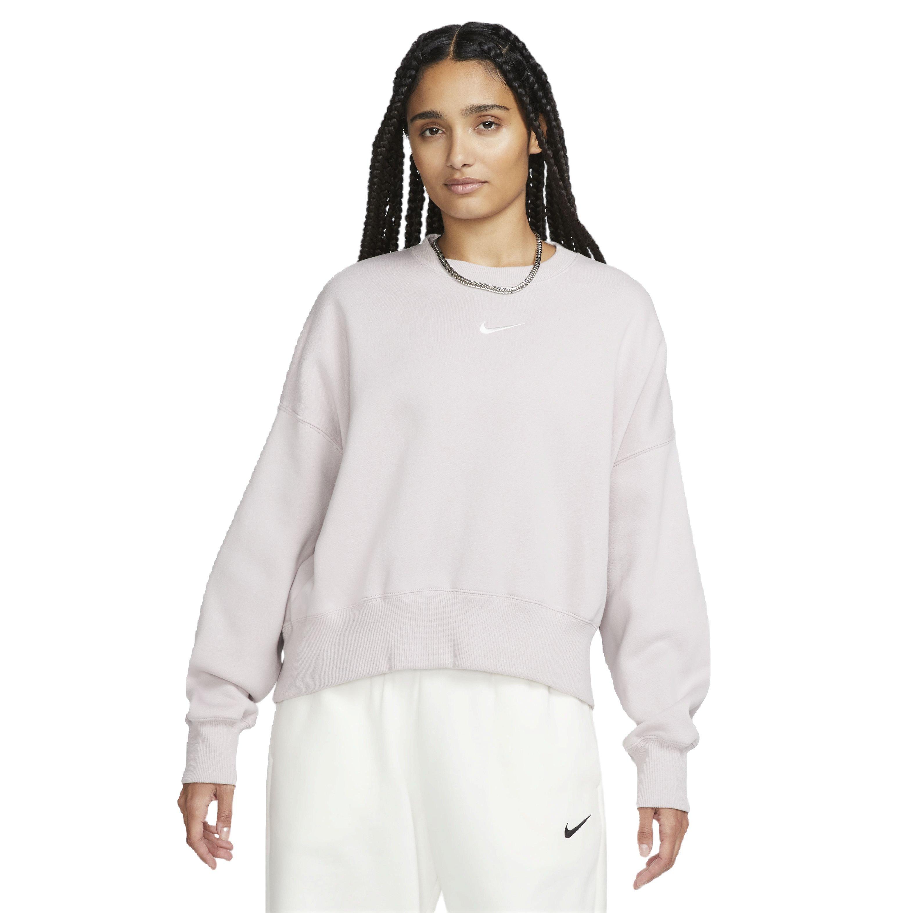 Nike Women's Sportswear Phoenix Fleece Over-Oversized Crewneck Sweatshirt - PURPLE Thumbnail View 1