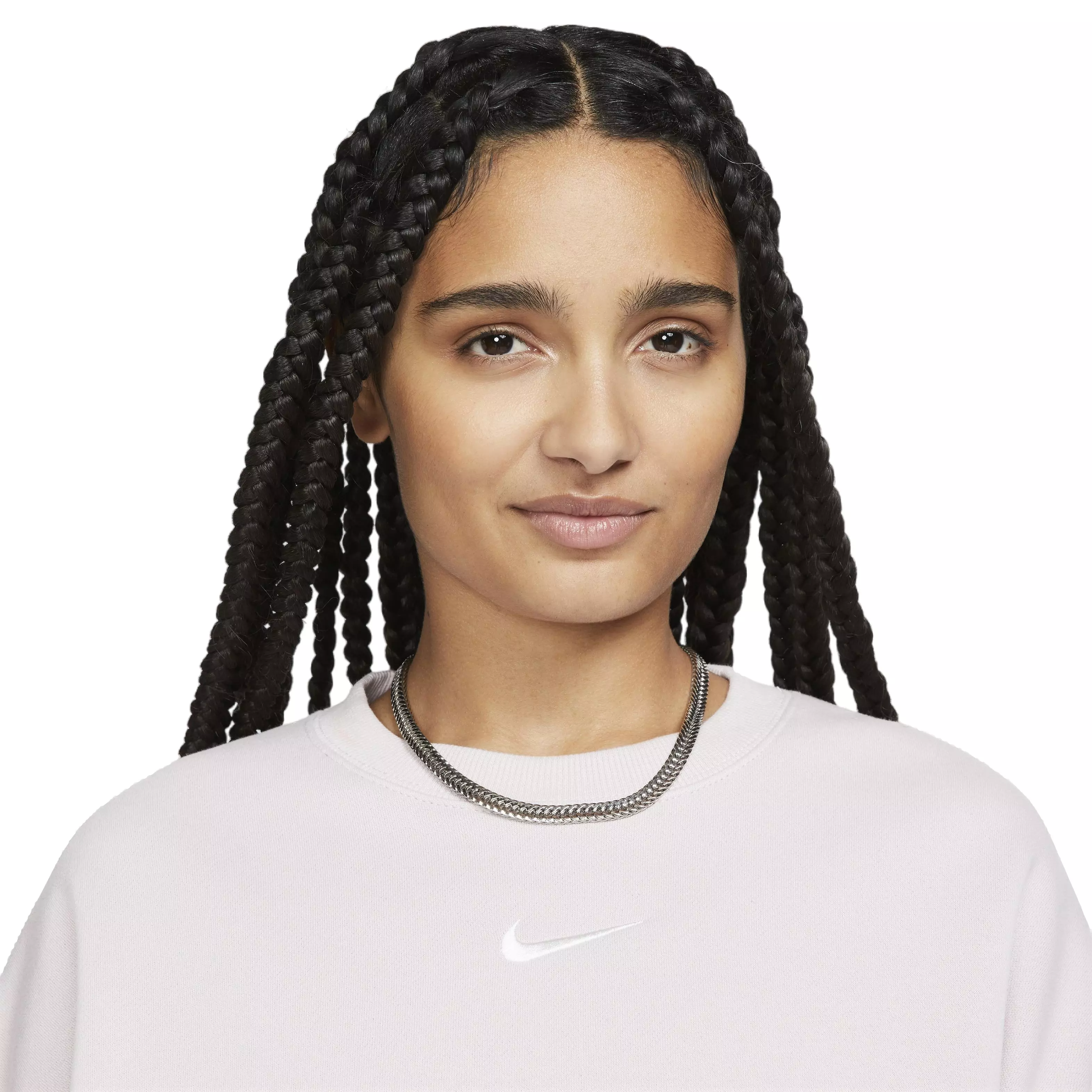 Nike Women's Sportswear Phoenix Fleece Over-Oversized Crewneck - PURPLE