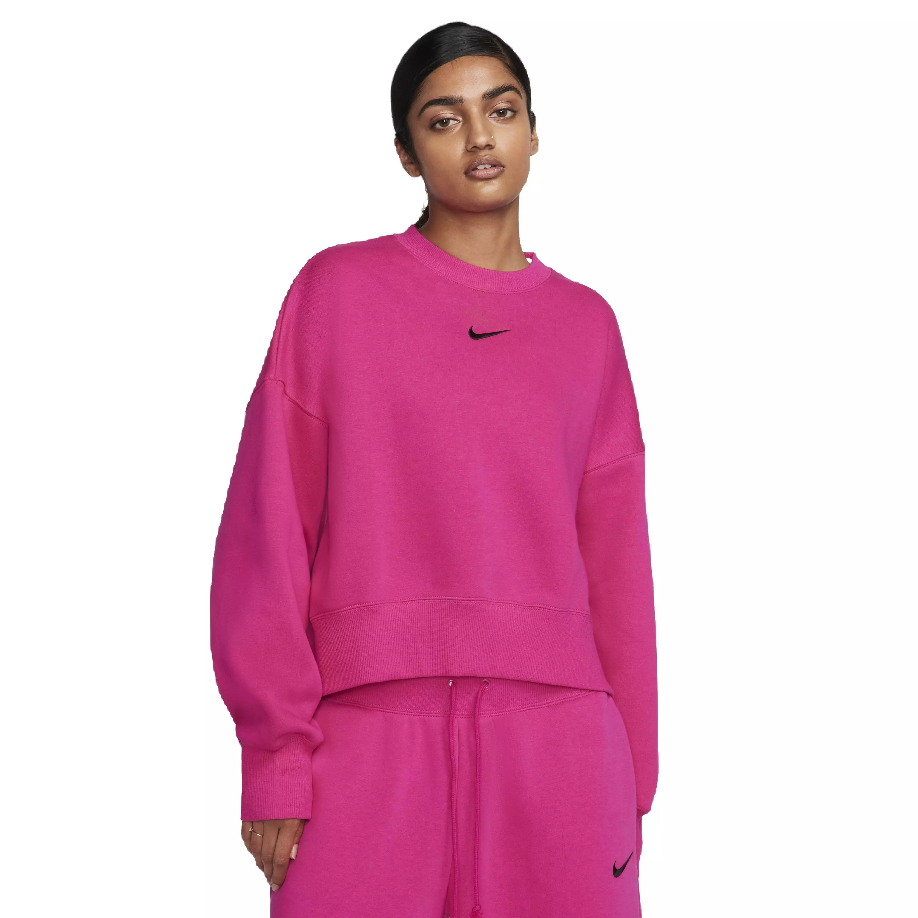 Nike Women's Sportswear Phoenix Fleece Over-Oversized Crewneck - PINK