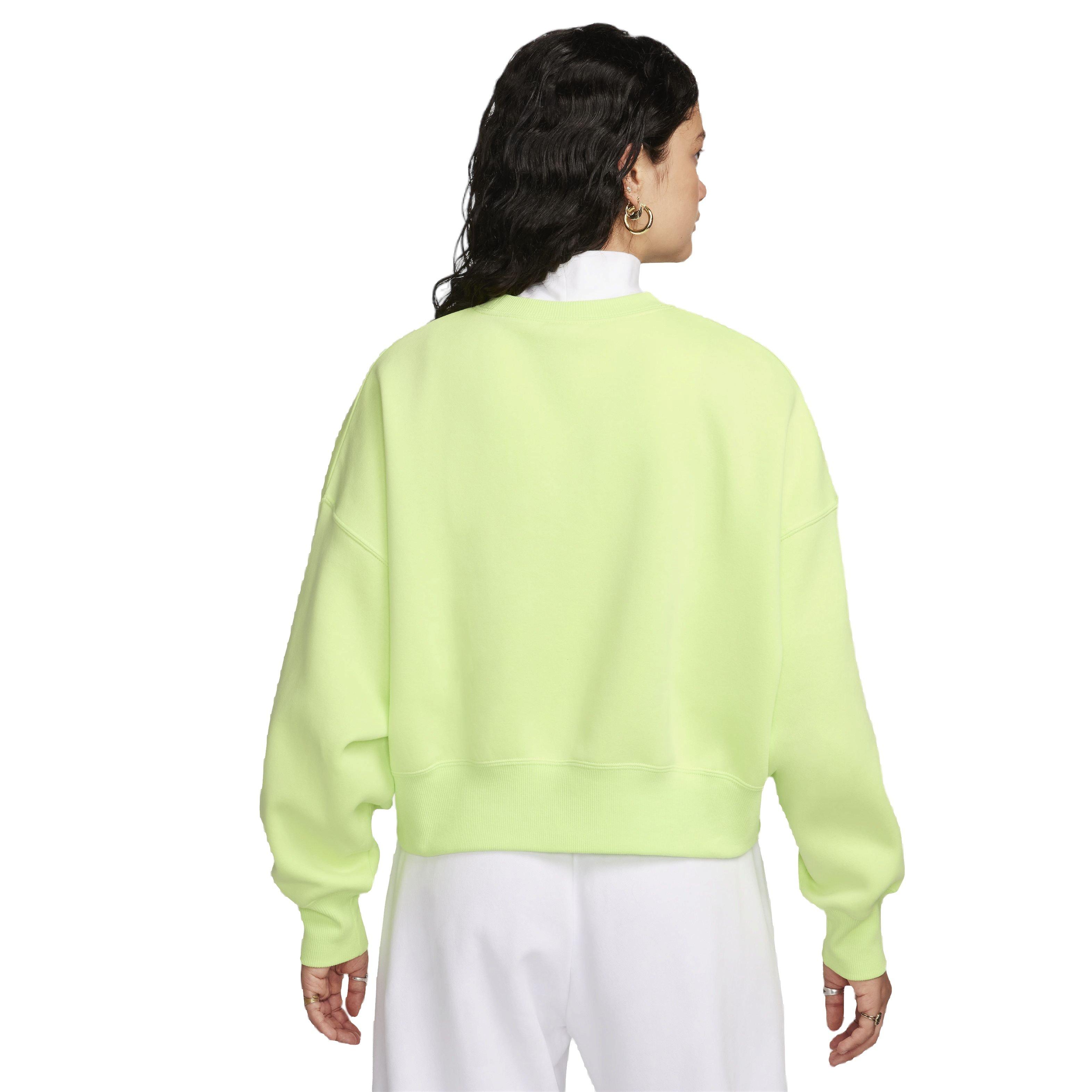 Nike Women's Sportswear Phoenix Fleece Over-Oversized Crewneck Sweatshirt - YELLOW Thumbnail View 2