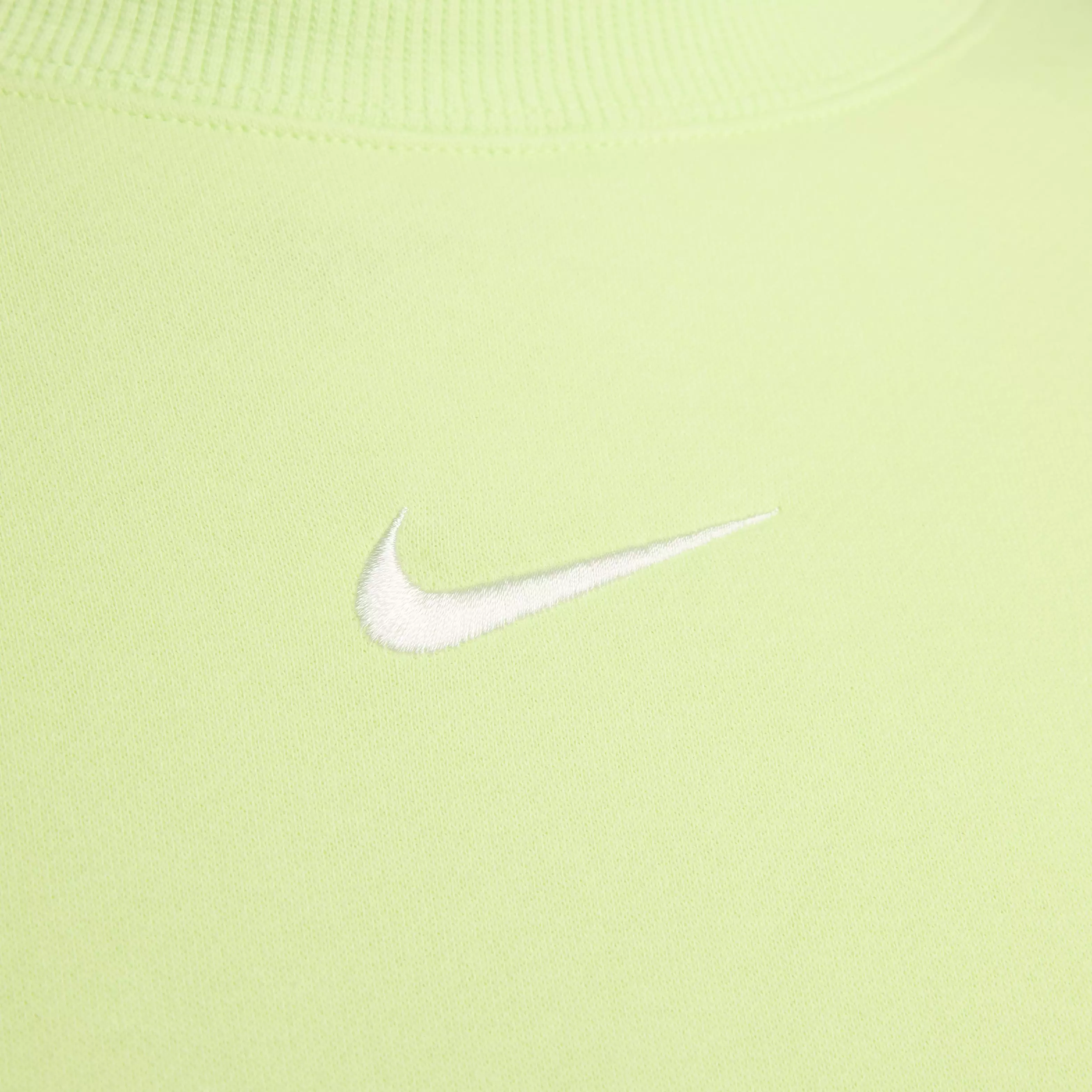 Nike Women's Sportswear Phoenix Fleece Over-Oversized Crewneck Sweatshirt - YELLOW