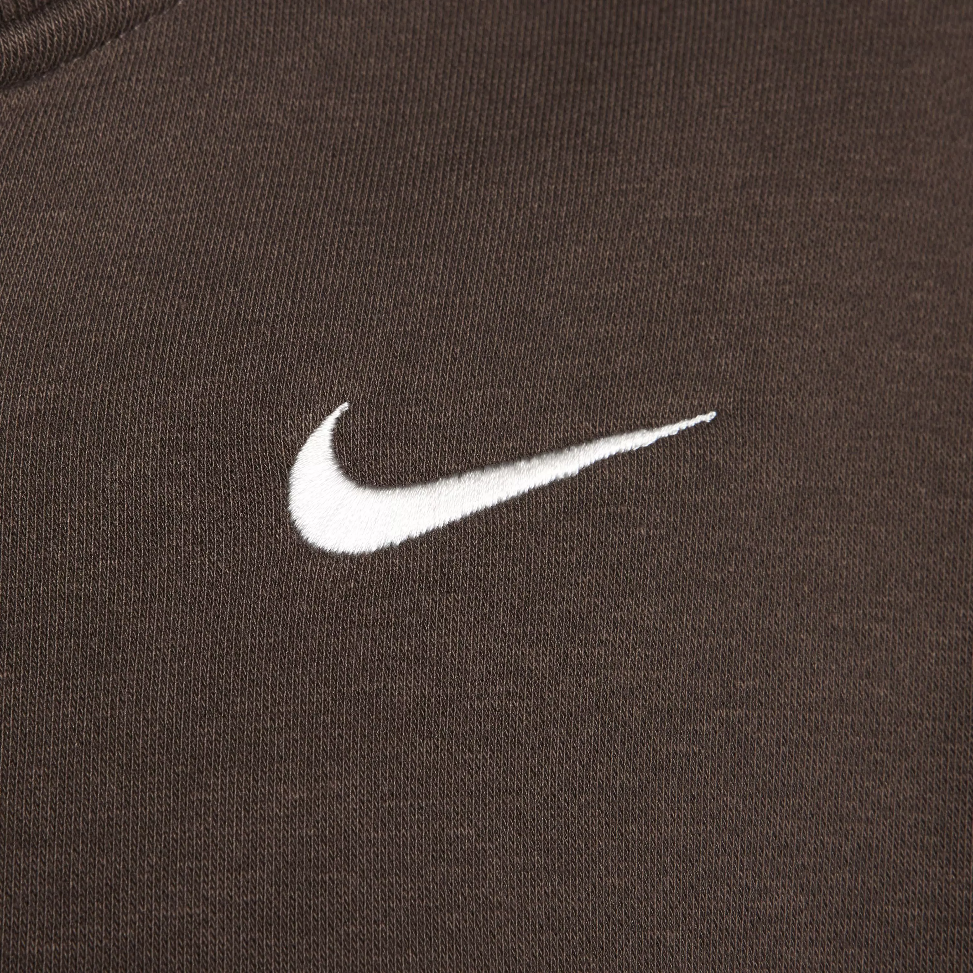 Nike Women's Sportswear Phoenix Fleece Oversized 1/2-Zip Crop Sweatshirt - BROWN