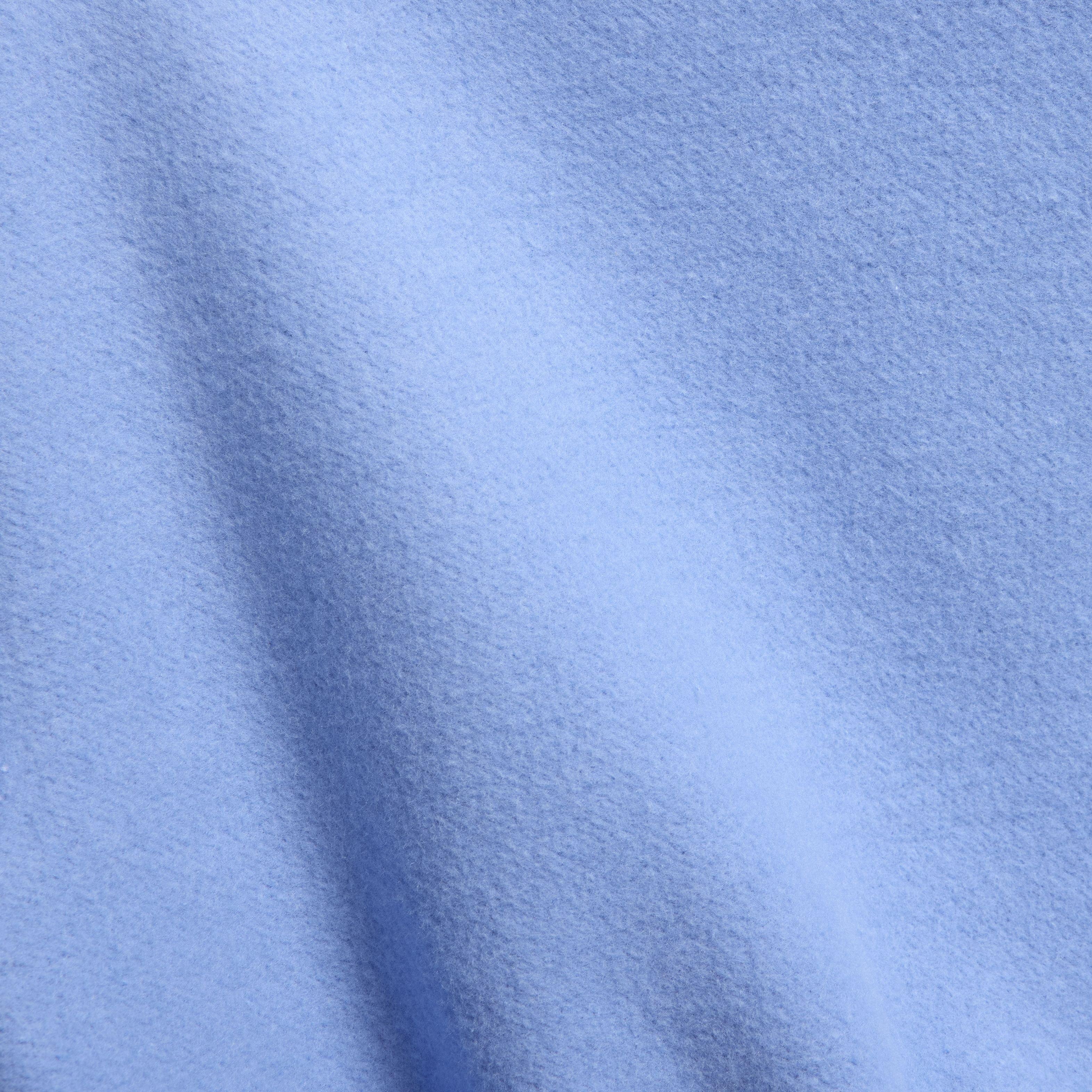 Nike Women's Sportswear Phoenix Fleece Oversized 1/2-Zip Crop Sweatshirt - BLUE Thumbnail View 4