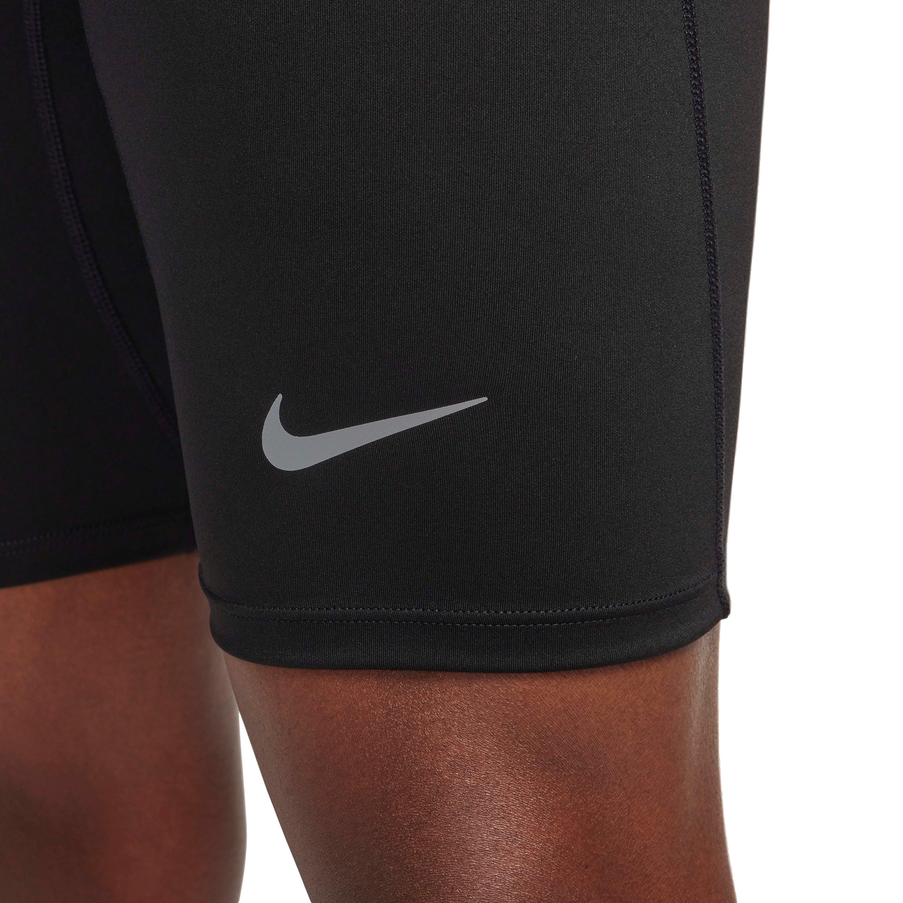 Nike Men's Fast Dri-FIT Brief-Lined Running 1/2-Length Tights - Black - BLACK Thumbnail View 4