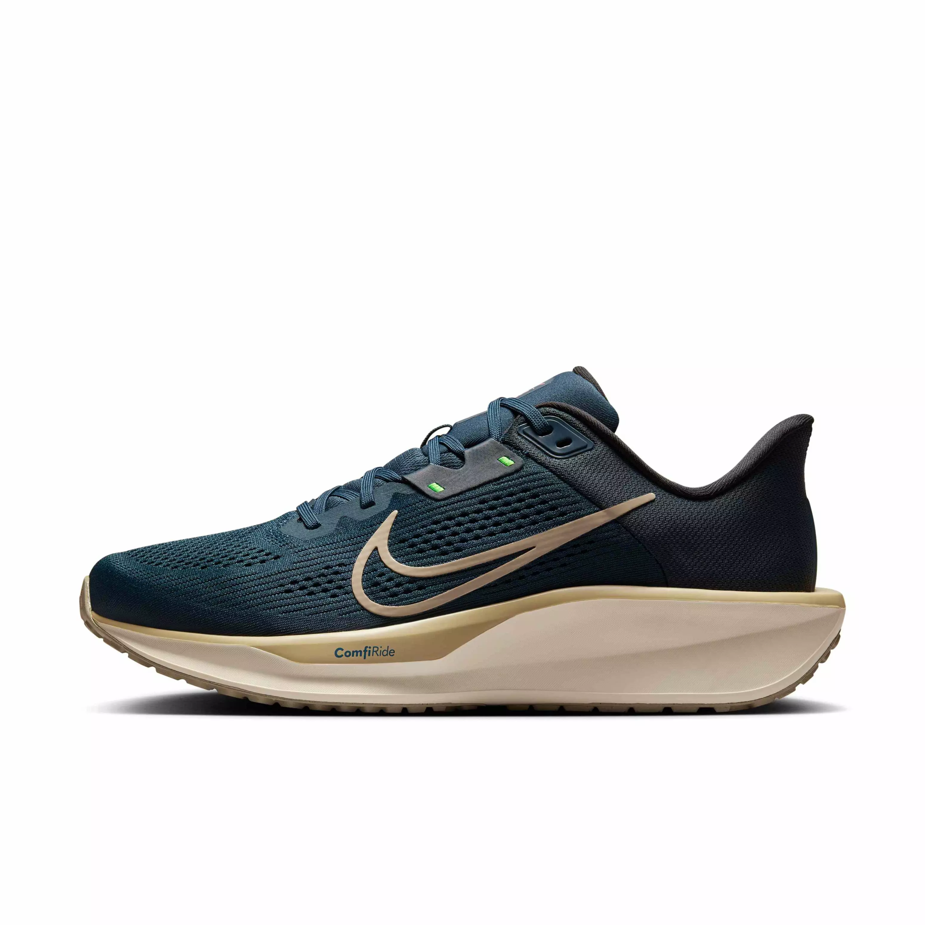 Nike Quest 6 "Armory Navy/Green Strike/Black/Desert Khaki" Men's Running Shoe - NAVY/GREEN/BLACK/KHAKI