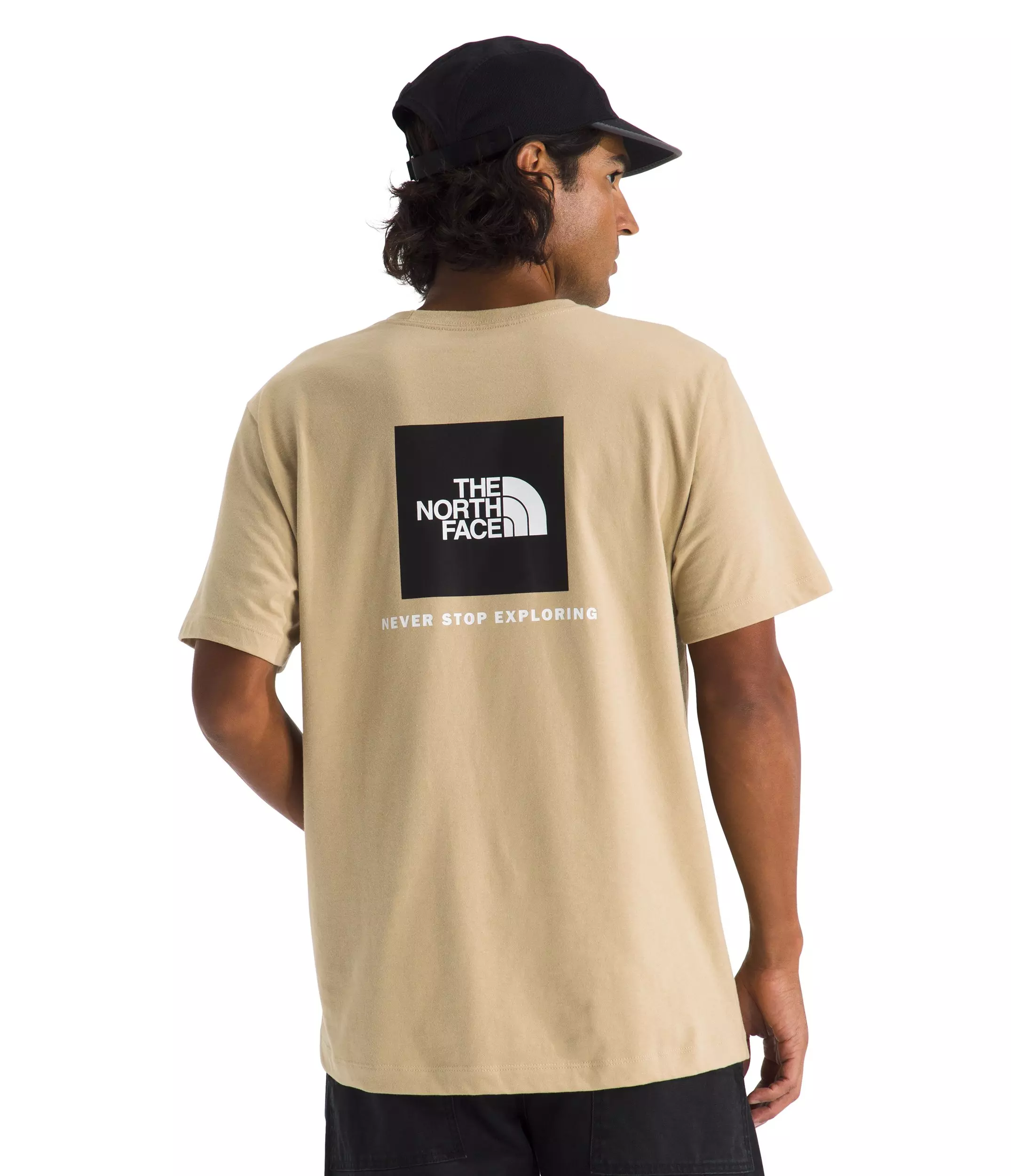 The North Face Men's Evolution Box NSE Regular Short Sleeve Tee - Khaki - KHAKI