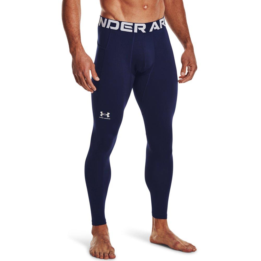 Under Armour Men's Navy/White ColdGear Leggings - NAVY/WHITE Thumbnail View 1