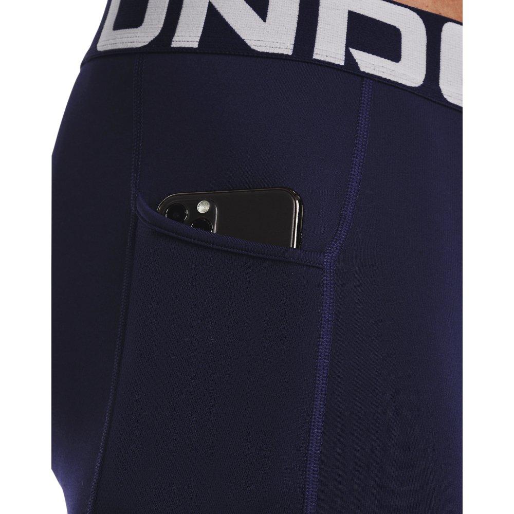 Under Armour Men's Navy/White ColdGear Leggings - NAVY/WHITE Thumbnail View 4
