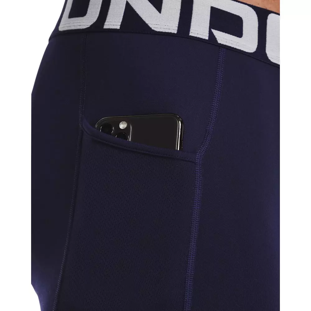 Under Armour Men's Navy/White ColdGear Leggings - NAVY/WHITE