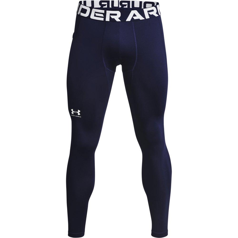 Under Armour Men's Navy/White ColdGear Leggings - NAVY/WHITE Thumbnail View 5