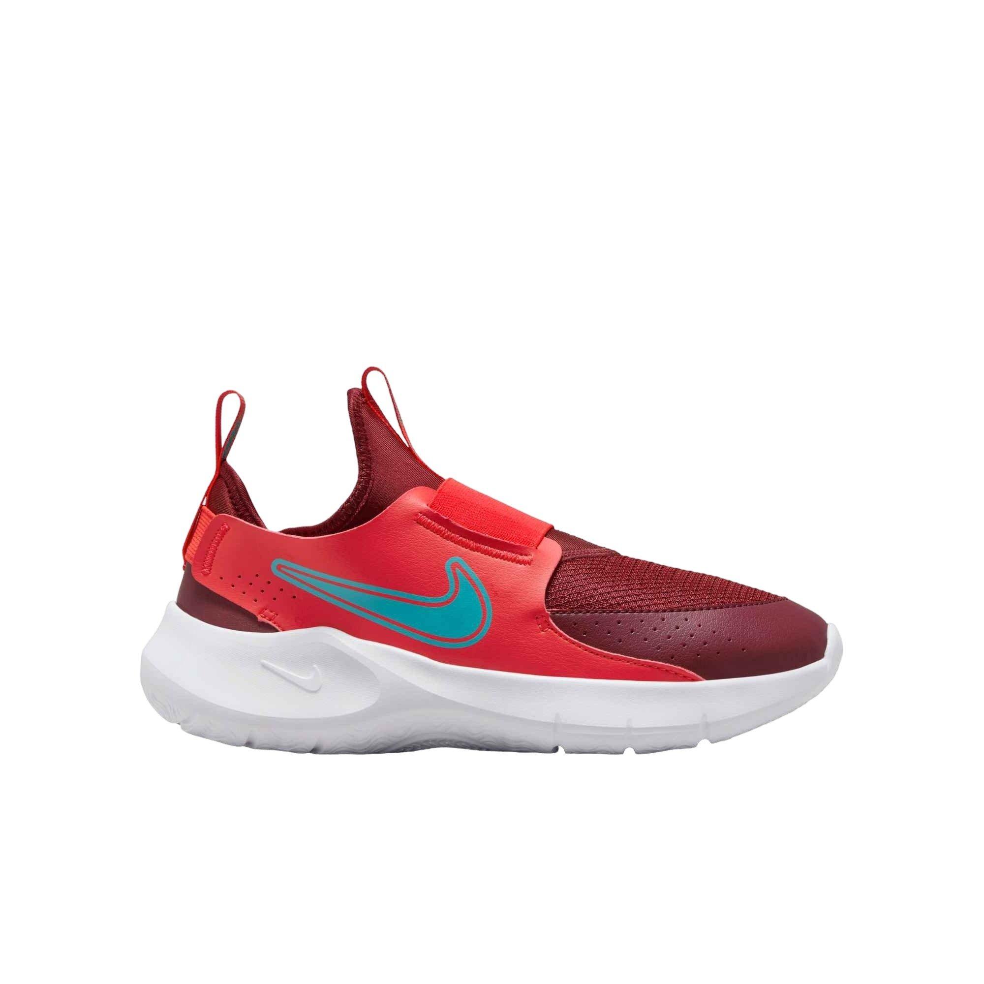 Nike Flex Runner 3 "Light Crimson/Dark Team Red/White/Dusty Cactus" Grade School Boys' Running Shoe - LT CRIMSON/DK RED/TURQUOISE Thumbnail View 1