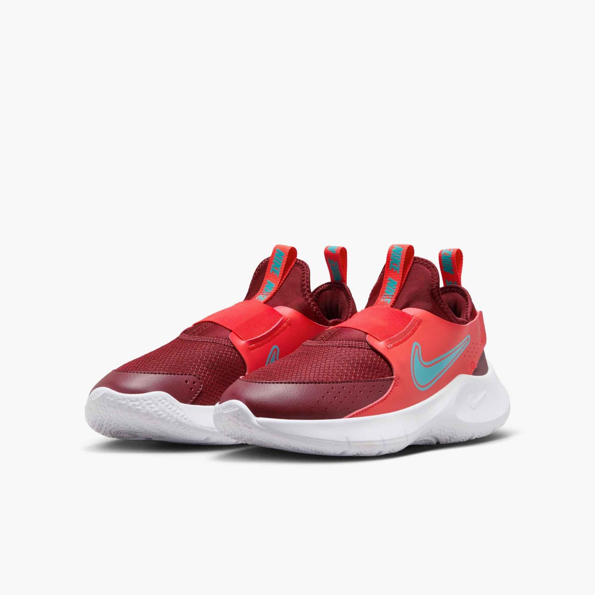 Nike Flex Runner 3 "Light Crimson/Dark Team Red/White/Dusty Cactus" Grade School Boys' Running Shoe - LT CRIMSON/DK RED/TURQUOISE Thumbnail View 4