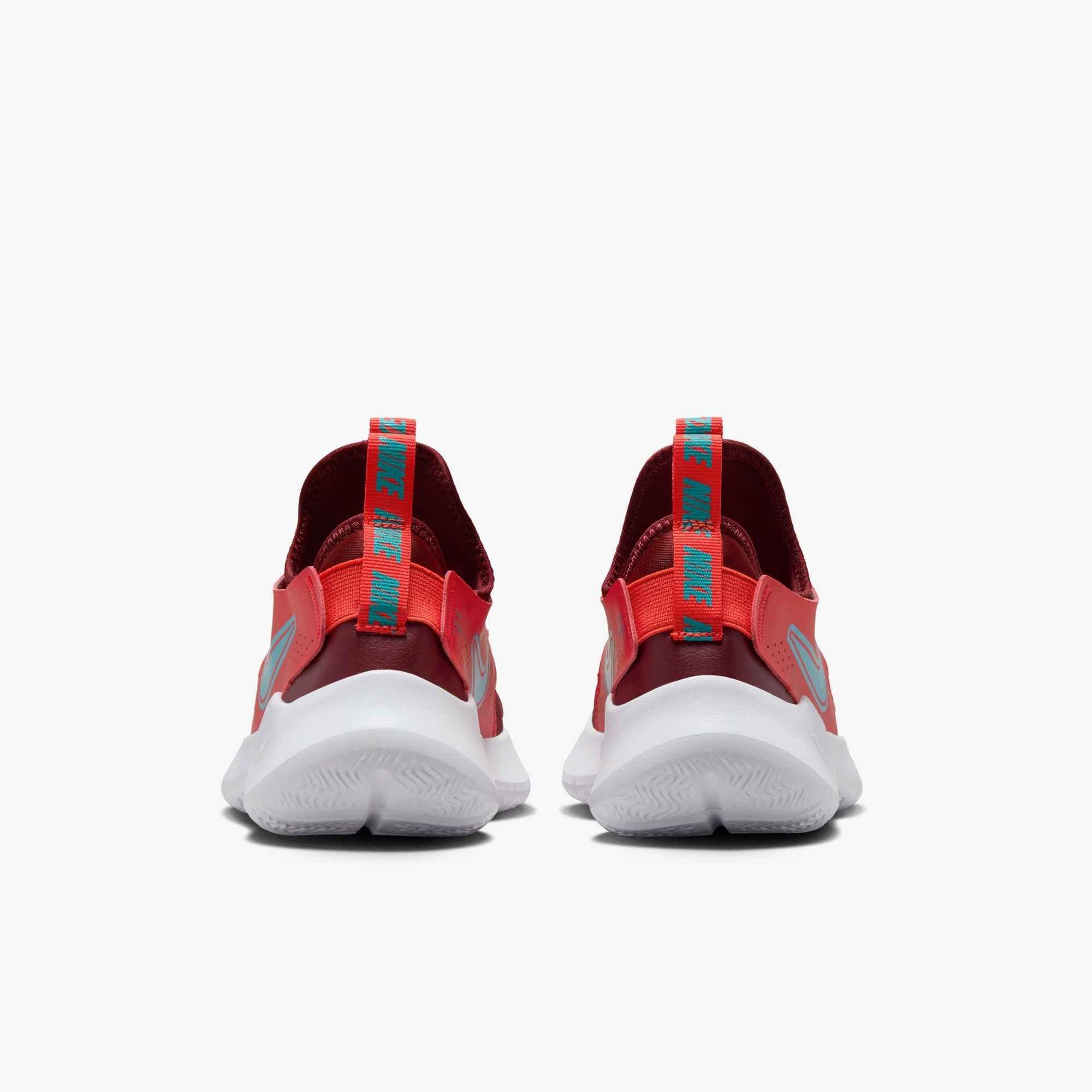 Nike Flex Runner 3 "Light Crimson/Dark Team Red/White/Dusty Cactus" Grade School Boys' Running Shoe - LT CRIMSON/DK RED/TURQUOISE Thumbnail View 5