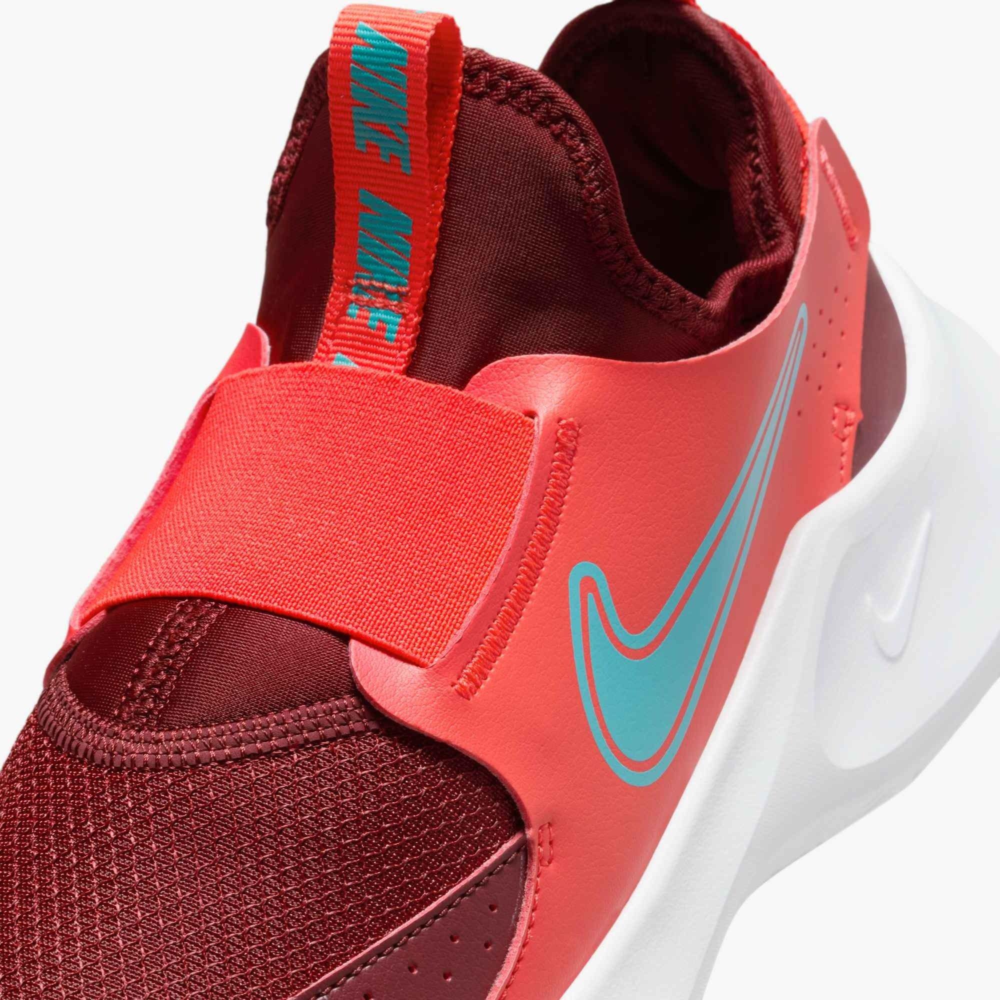 Nike Flex Runner 3 "Light Crimson/Dark Team Red/White/Dusty Cactus" Grade School Boys' Running Shoe - LT CRIMSON/DK RED/TURQUOISE Thumbnail View 6