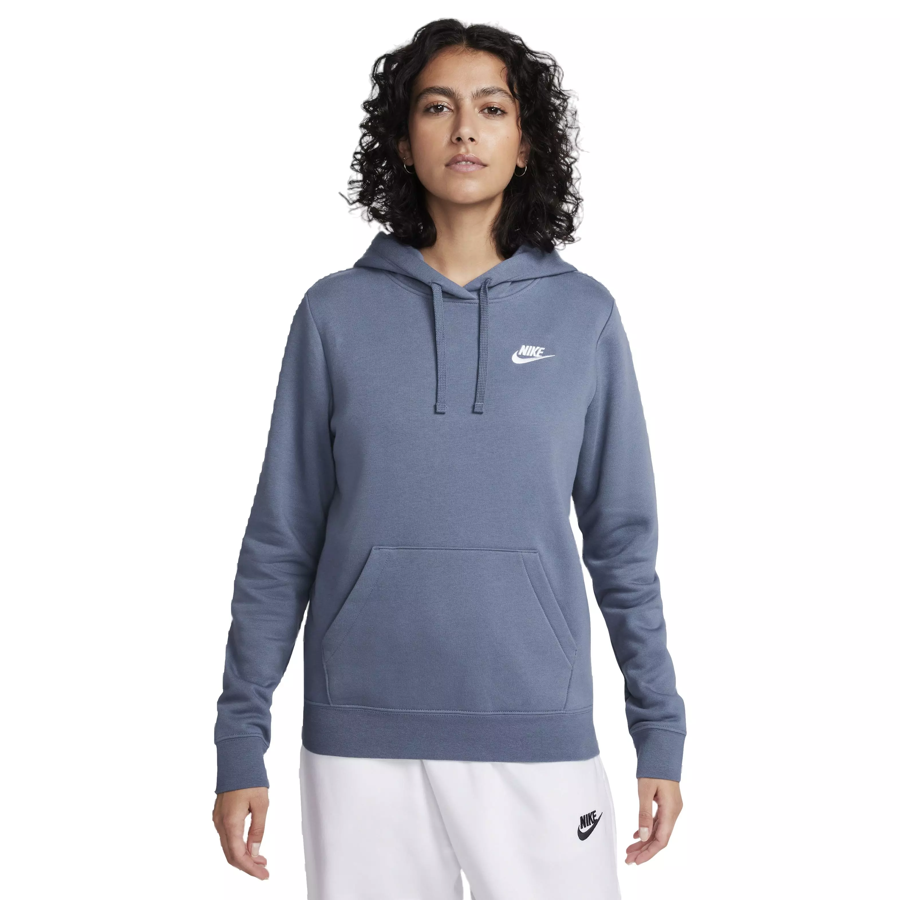 Nike Women's Sportswear Club Fleece Standard Pullover Hoodie - BLUE
